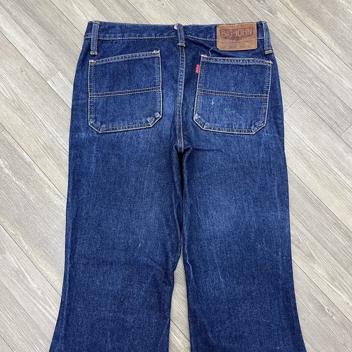 If Six Was Nine × Japanese Brand × Le Grande Bleu (L.G.B.) Vintage Big John Flared Jeans Bush Pants Style BootCut Denim Size US 27 - 16 Thumbnail