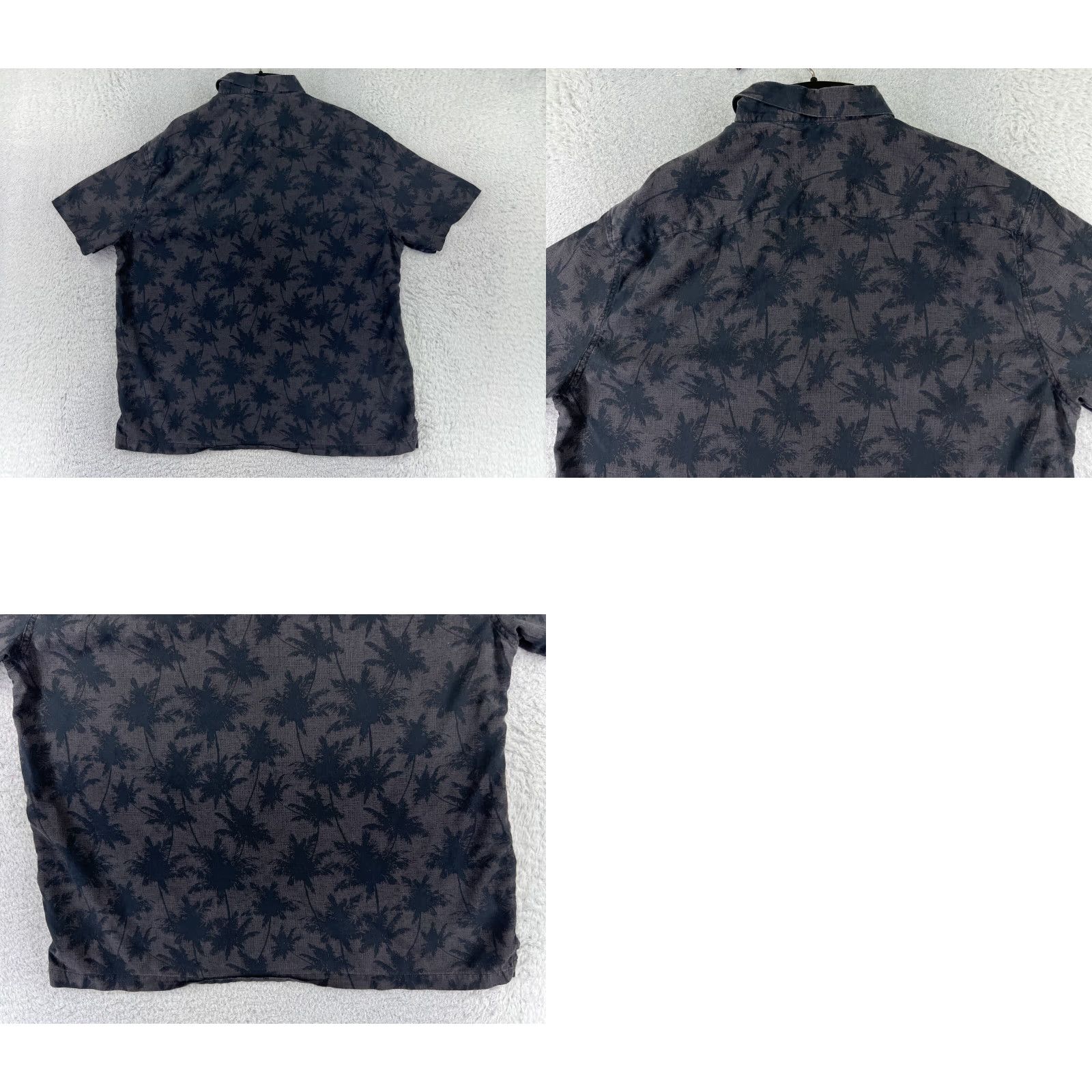 Nat Nast Nat Nast Shirt Adult XL Black Button-Up Silk Blend Floral Palm Print Size US XL / EU 56 / 4 - 9 Thumbnail
