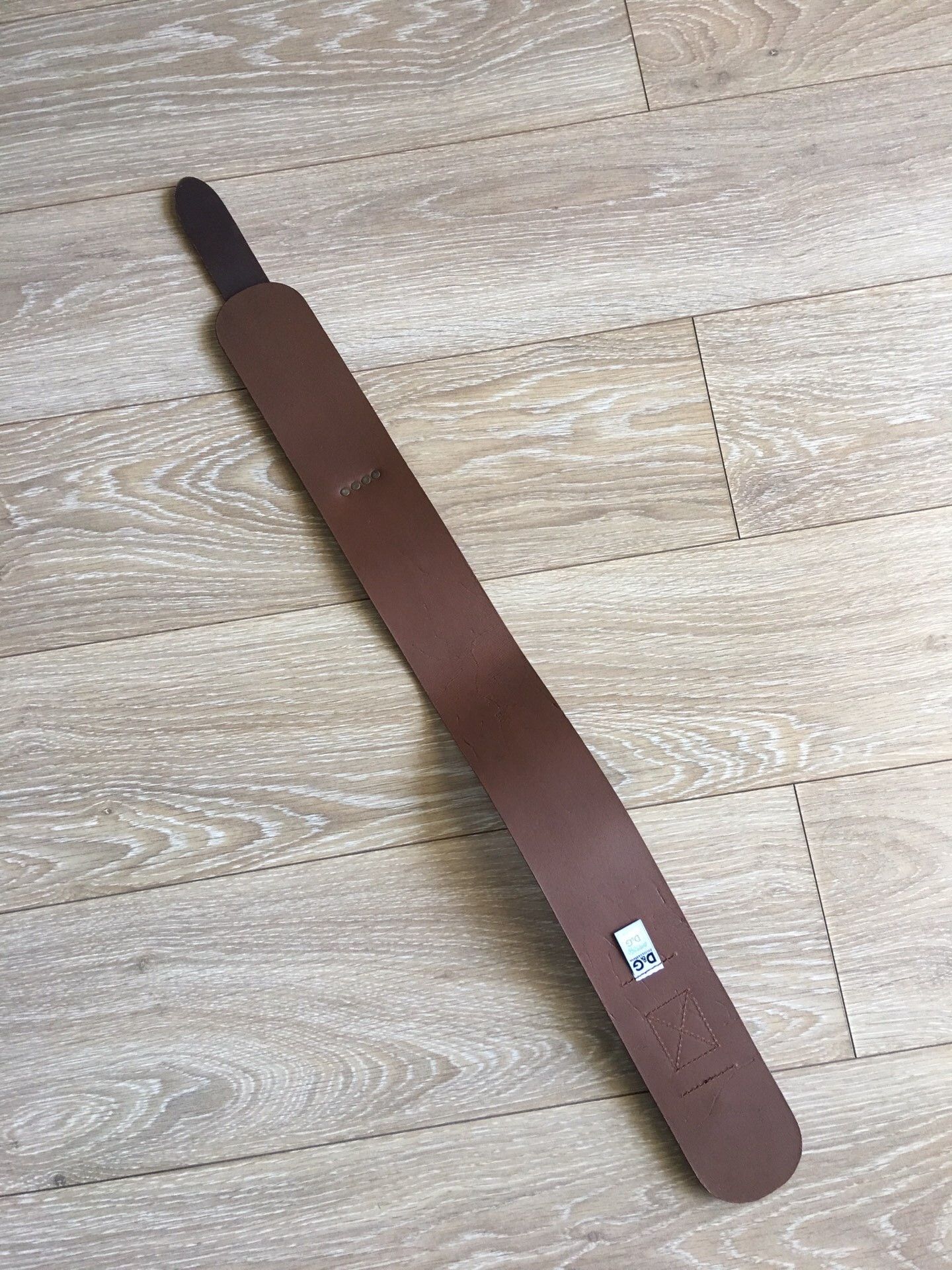 Dolce & Gabbana DG Runway Brown Leather Belt Size ONE SIZE - 6 Thumbnail