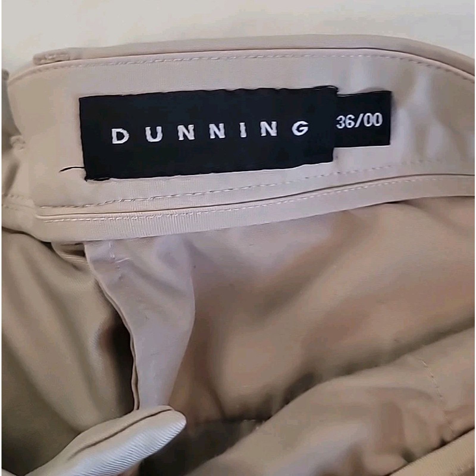 Vintage Dunning Golf Pants 36x32 Khaki Performance EUC Size US 36 / EU 52 - 5 Thumbnail