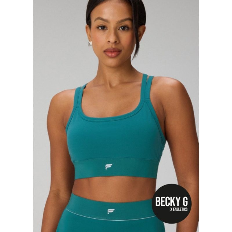 Fabletics Fabletics x Becky G Medium Impact Sports Bra - Size M Size M / US 6-8 / IT 42-44 - 1 Thumbnail