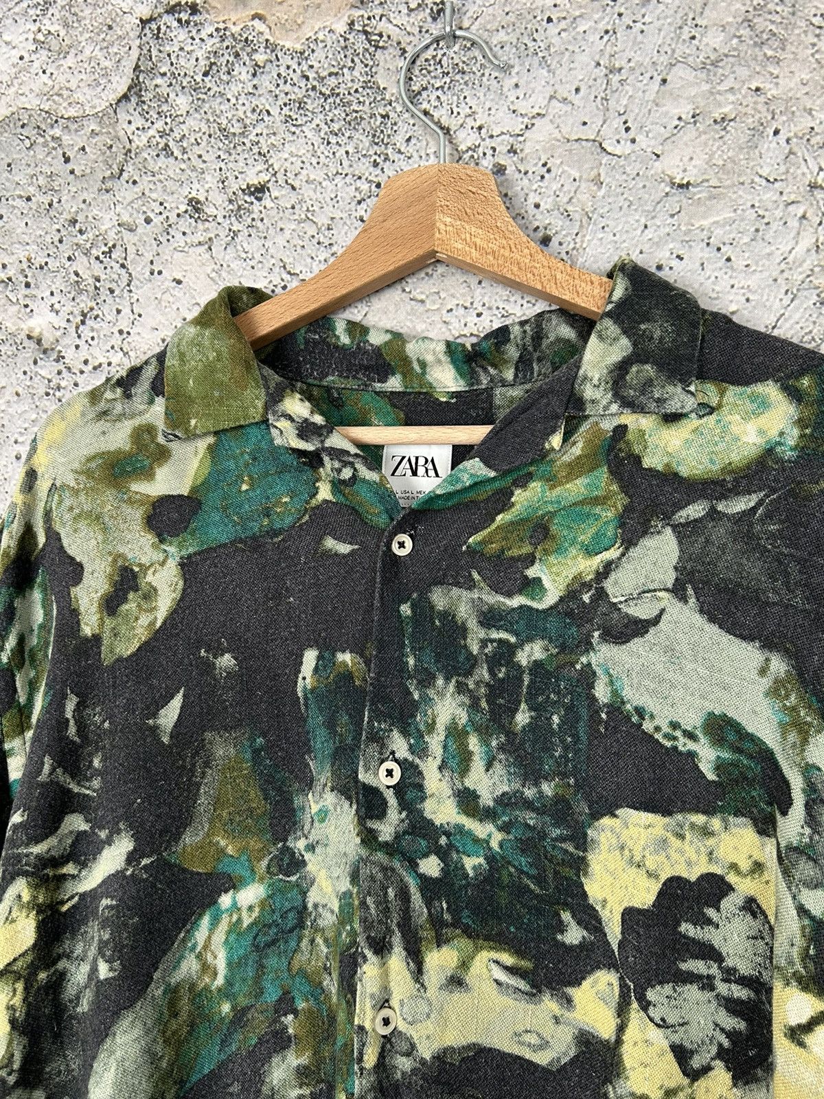 Zara Zara Hawaiian Crazy Shirt Avantgarde Grunge Rock Punk Size US L / EU 52-54 / 3 - 3 Thumbnail