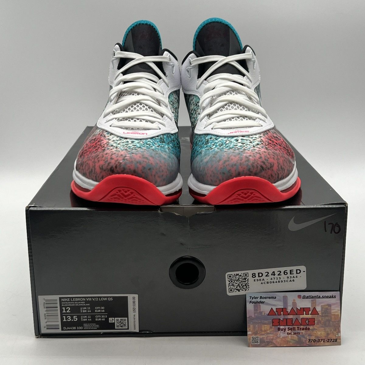 Nike Lebron 8 low Miami night Size US 12 / EU 45 - 2 Thumbnail