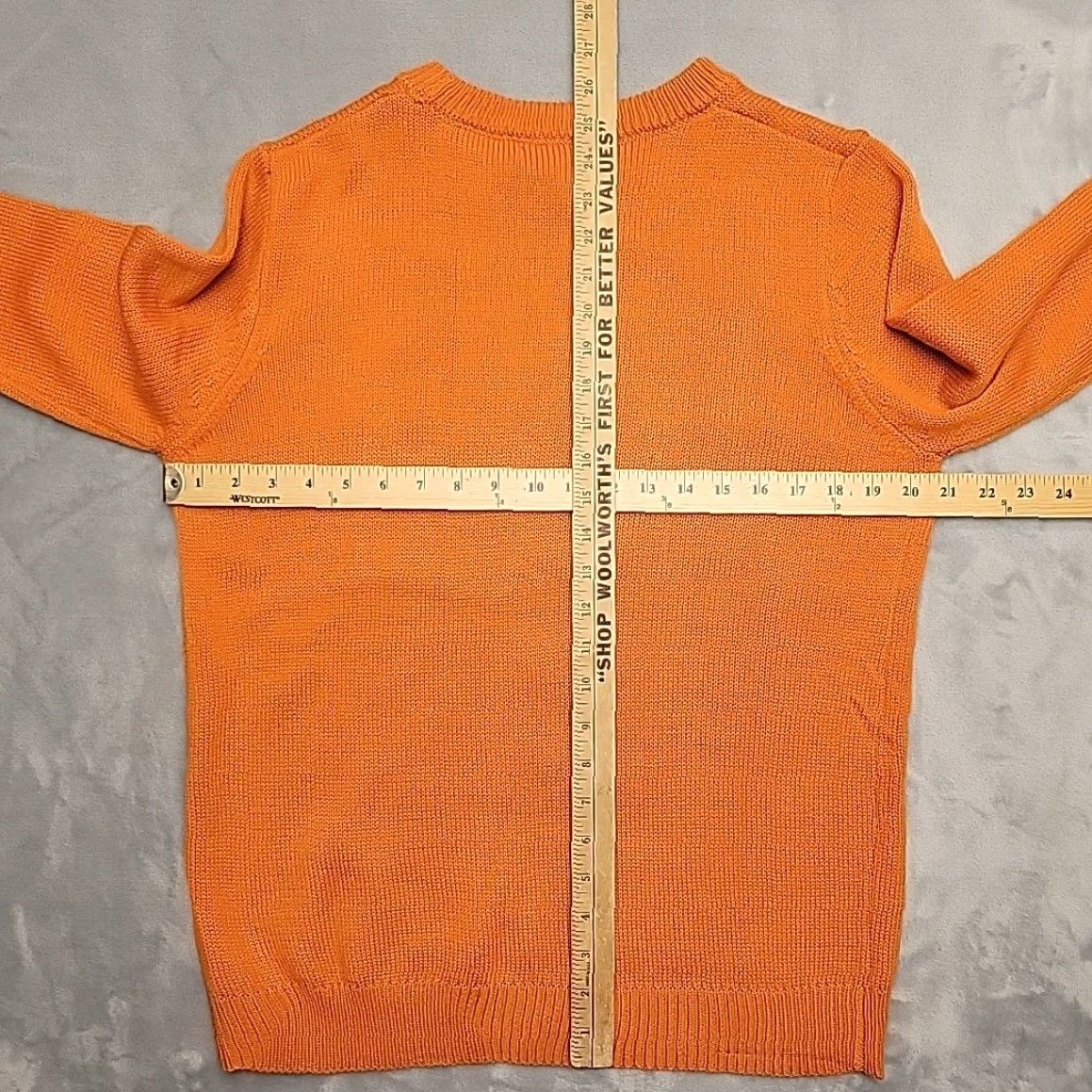 Vintage VTG Halloween Poof Sweater Womens M Orange Skeleton Trick or Treat Pumpkin Sweater Womens M Orange Skeleton Trick or Treat Pumpkin Size M / US 6-8 / IT 42-44 - 6 Thumbnail