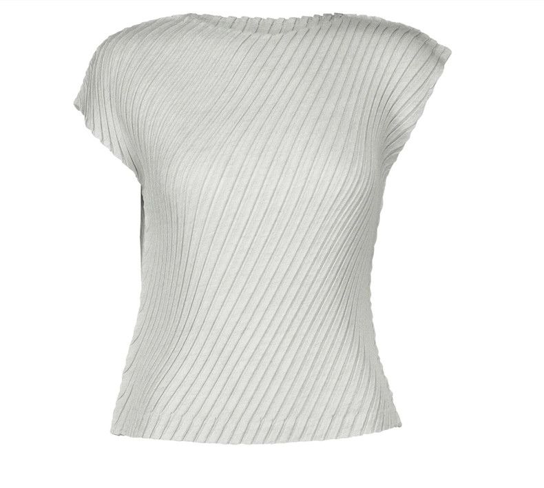 Issey Miyake Issey Miyake size:2 White twill short-sleeved shirt Size M / US 6-8 / IT 42-44 - 1 Thumbnail