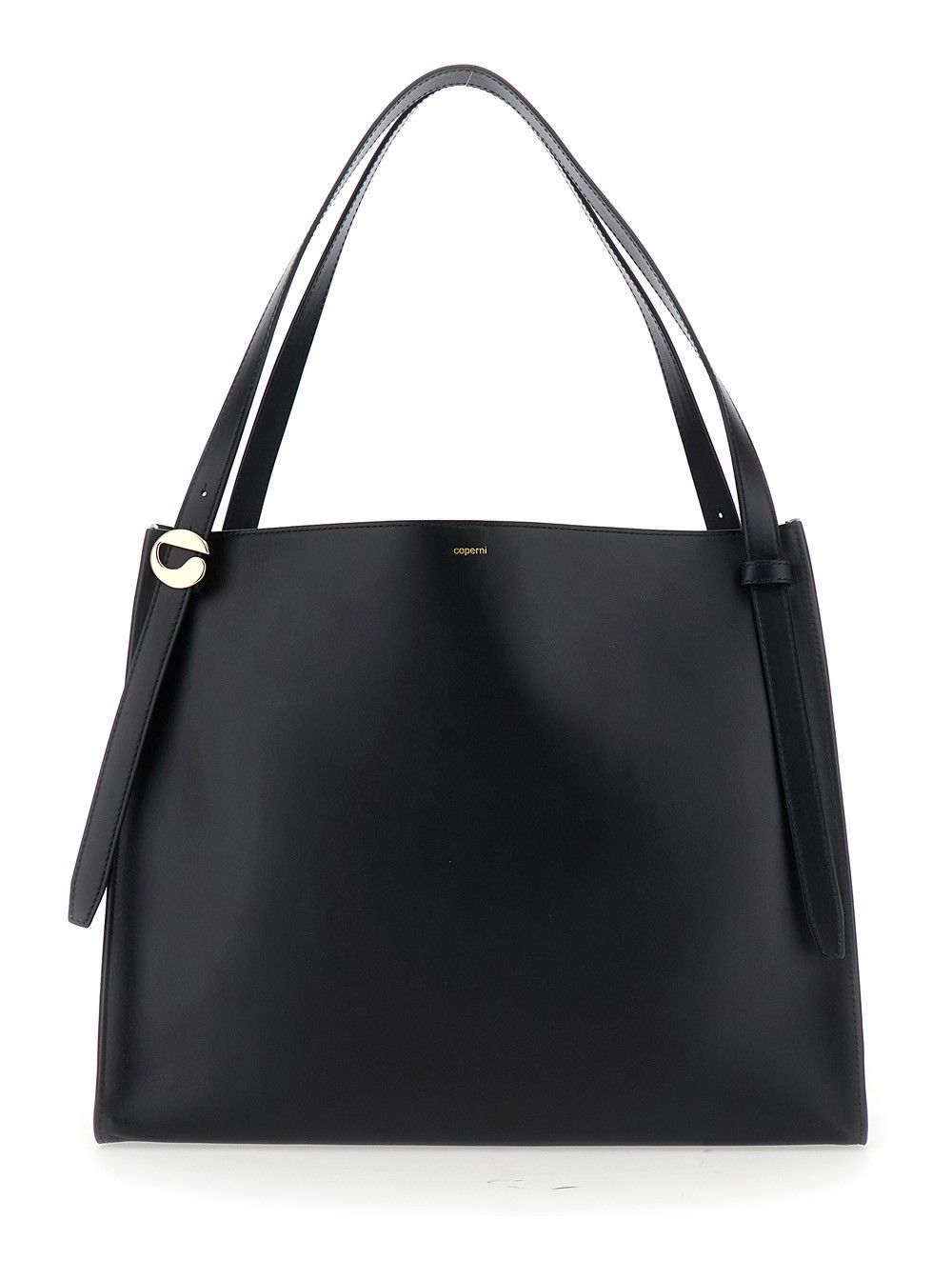 Coperni Black Shoulder Bag with Logo Detail and Logo Lettering on the Front in Leather Woman Size ONE SIZE - 1 Thumbnail