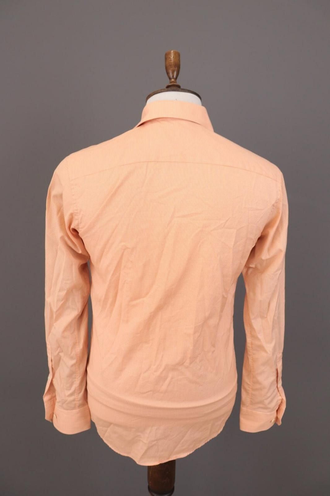 Eton Eton Slim orange Check Long Sleeve Shirt Size 38 / 15 / S Size US M / EU 48-50 / 2 - 8 Thumbnail