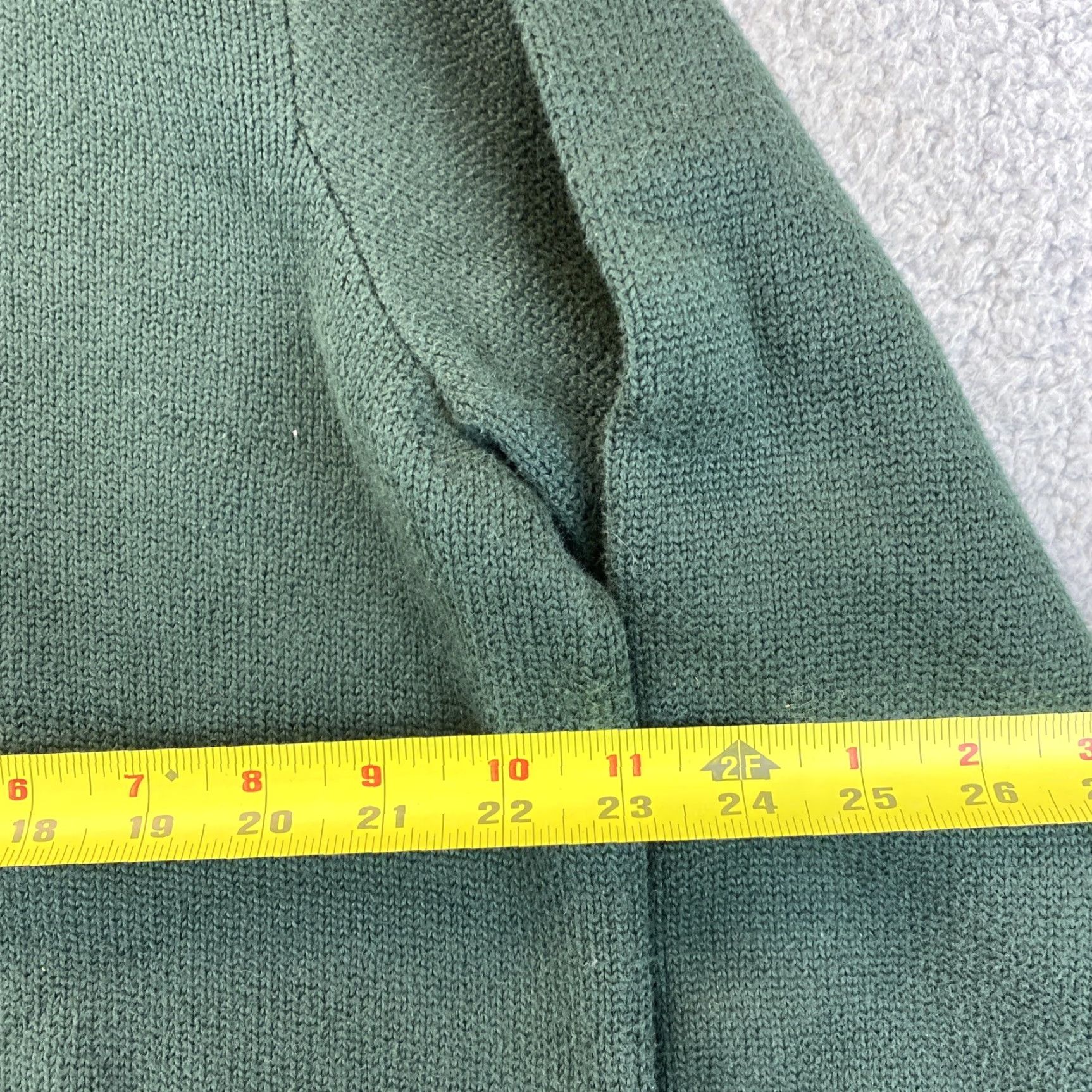 Polo Ralph Lauren Polo Ralph Lauren Men's 1/4 Zip Long Sleeve Sweater XL Green 66-11 Size US XL / EU 56 / 4 - 6 Thumbnail