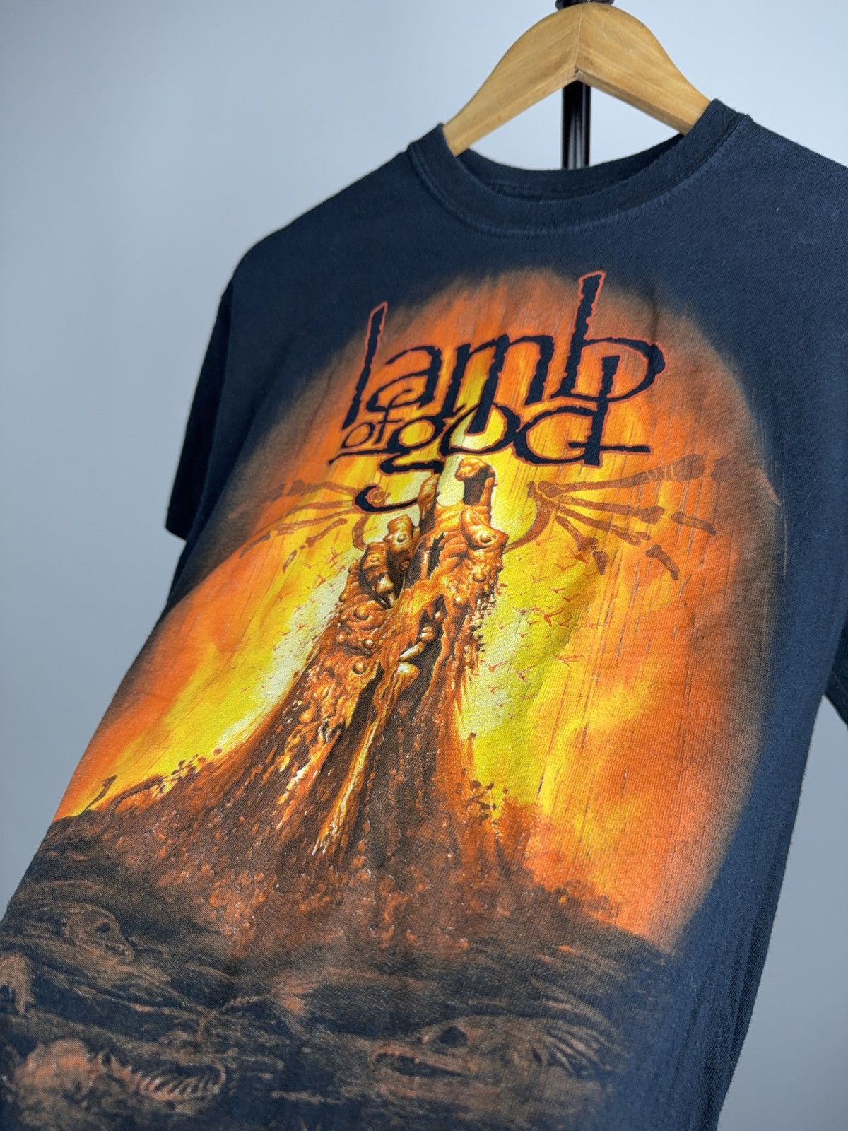 Band Tees 00s Lamb of God 2009 Vintage Band Tee Wrath Era Metal Size US M / EU 48-50 / 2 - 5 Thumbnail