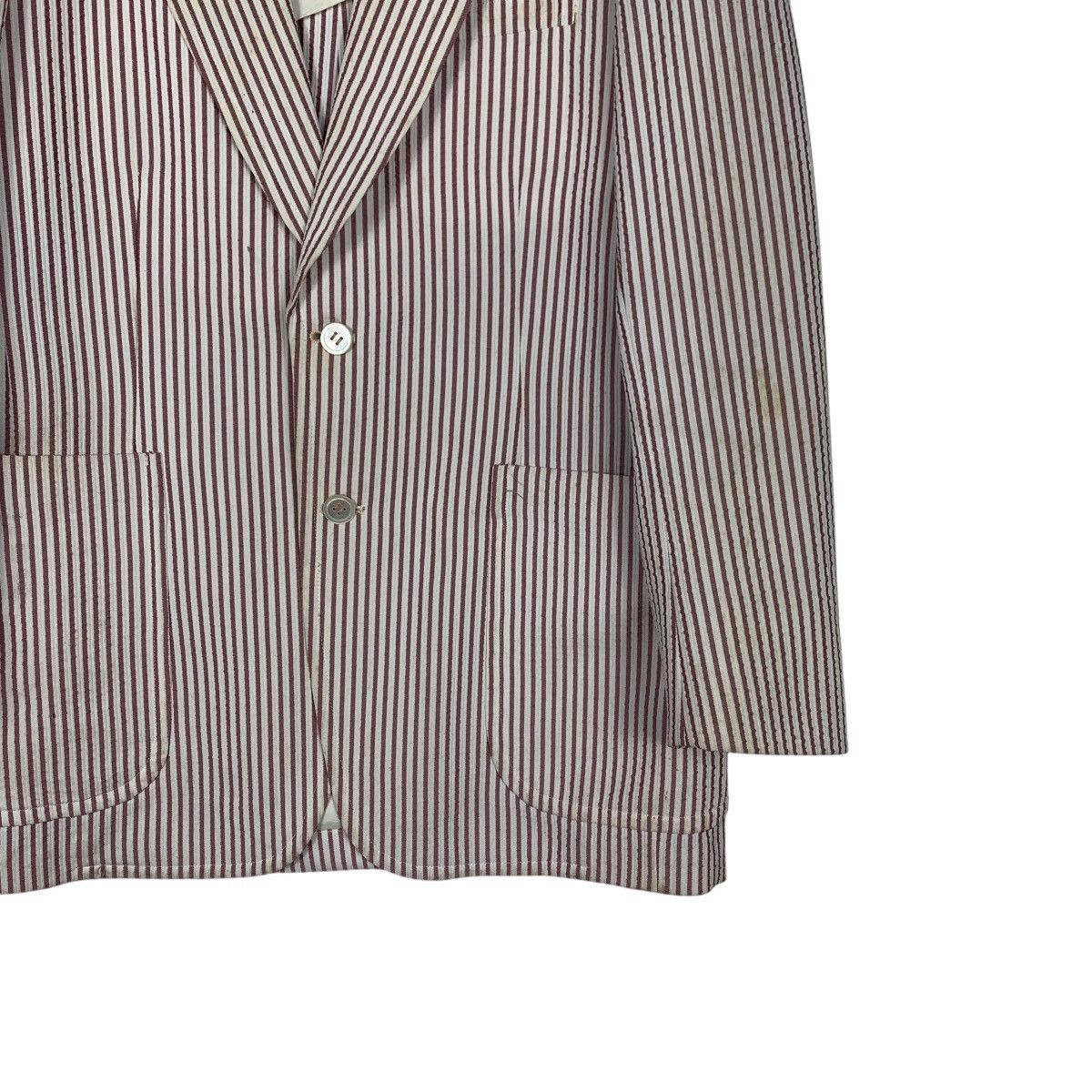 Pierre Cardin PIERRE CARDIN Striped Suit Jacket Blazers #2167-C95 Size US S / EU 44-46 / 1 - 4 Thumbnail