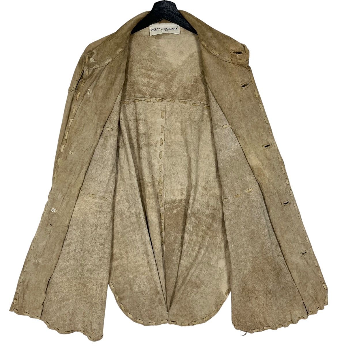 Dolce & Gabbana Dolce & Gabbana Oversize Leather Shirt Size XL / US 12-14 / IT 48-50 - 7 Thumbnail