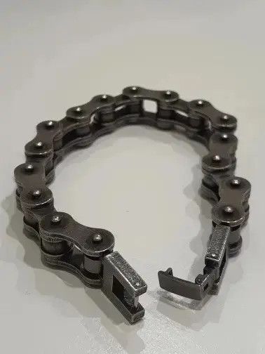 Jewelry 10 MM + 23.5 Cm Length Motorcycle Chain Bracelet Size ONE SIZE - 3 Thumbnail