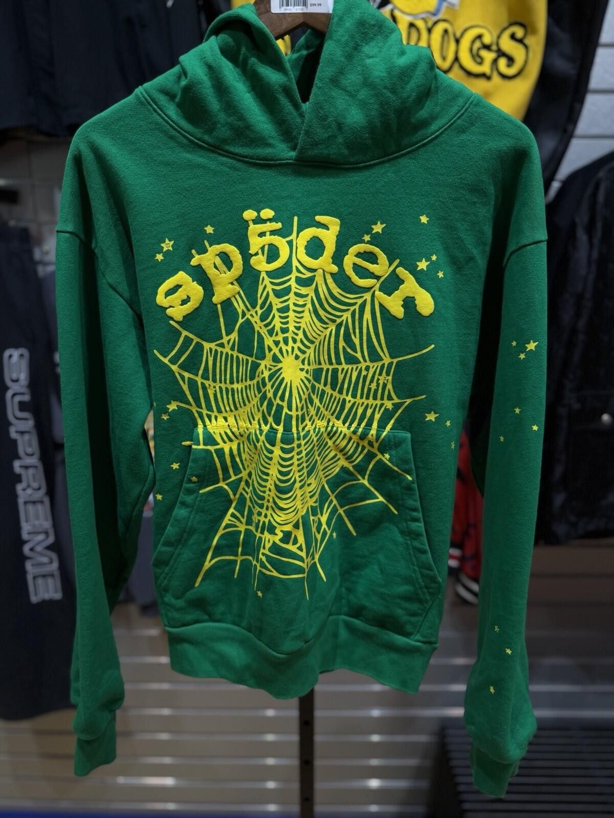 Sp5der Sp5der Green Yellow Pullover Hoodie (Small) 100% Authentic Size US S / EU 44-46 / 1 - 4 Thumbnail