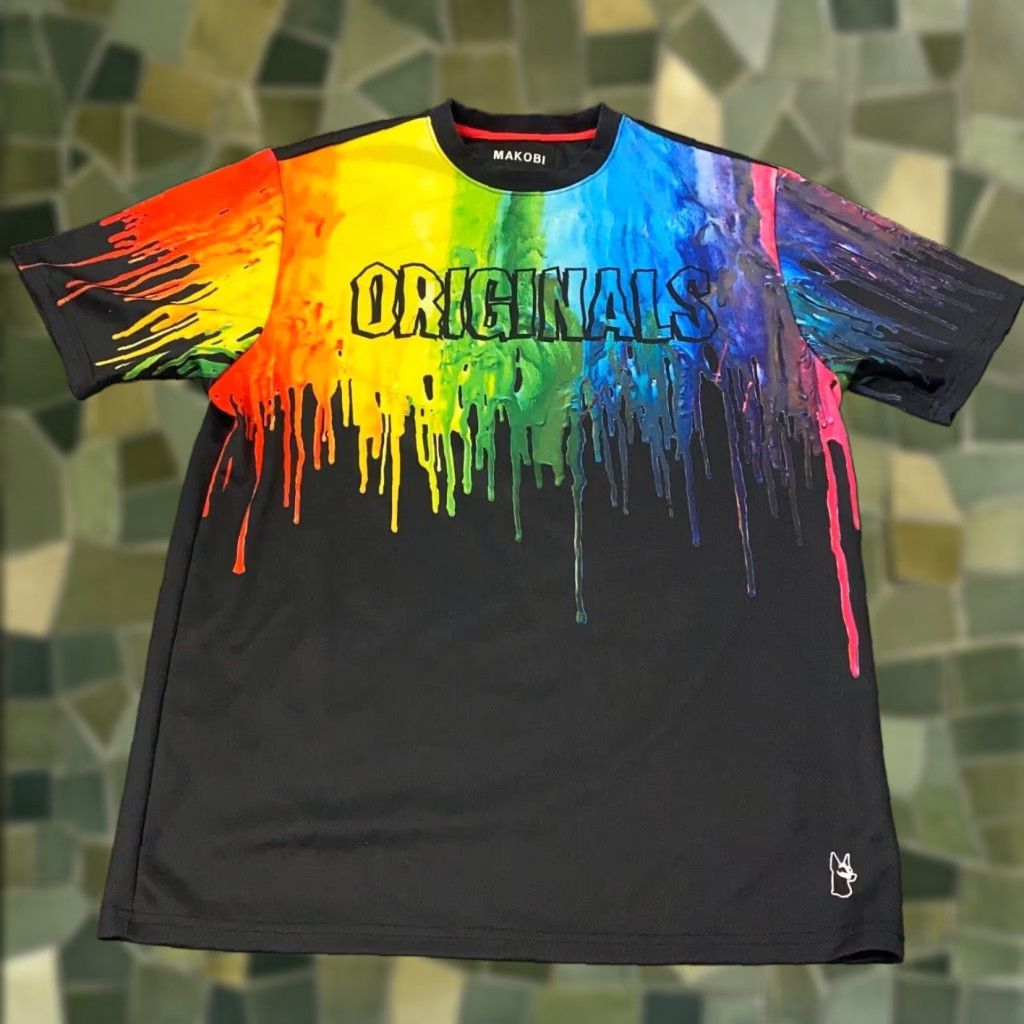 Vintage Makobi Shirt Mens Medium Black Originals Paint Short Sleeve Shirt Size US M / EU 48-50 / 2 - 1 Thumbnail