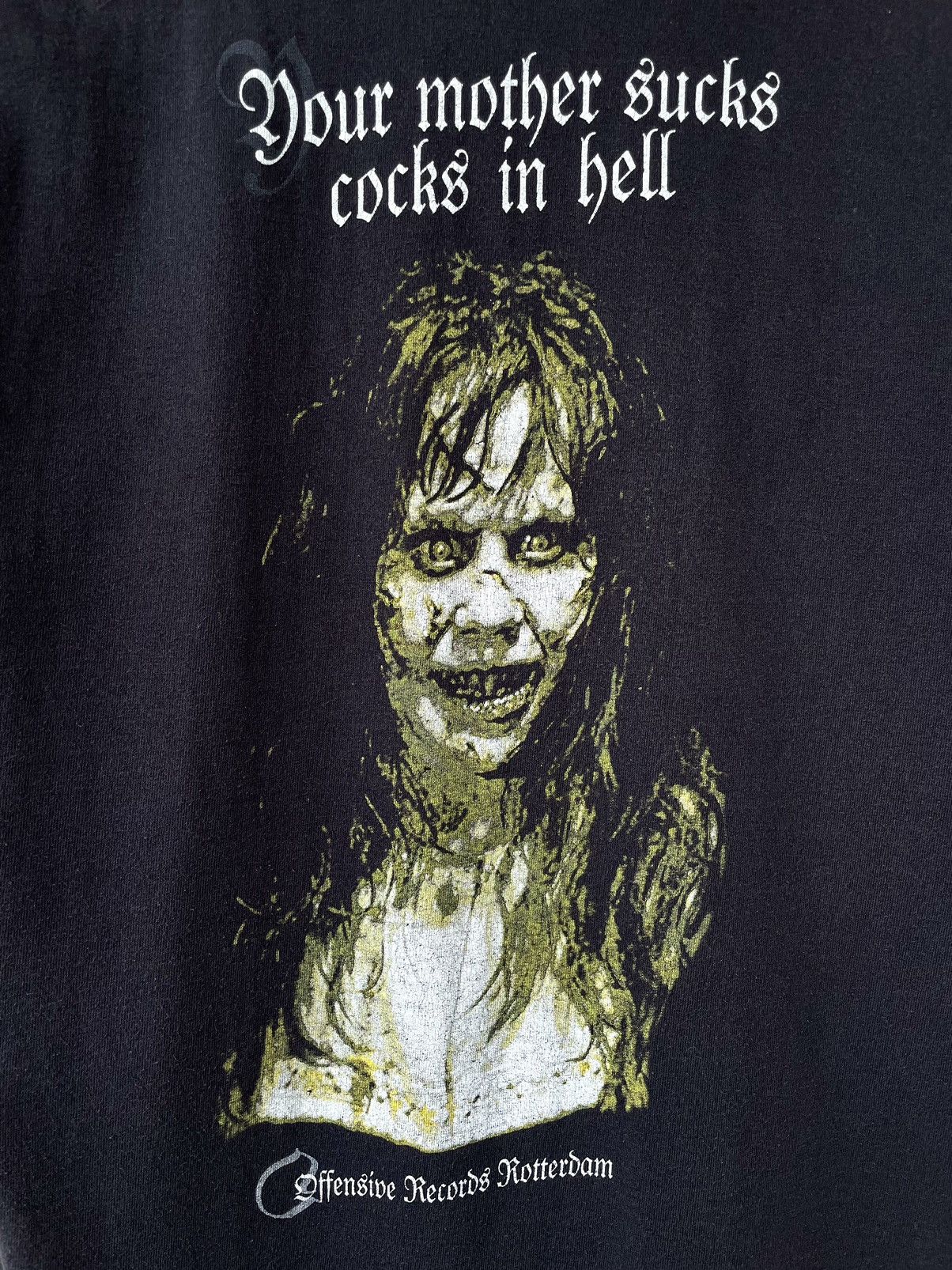 Vintage Vintage The Exorcist Your Mother Sucks Cocks In Hell T-Shirt Size US M / EU 48-50 / 2 - 4 Thumbnail