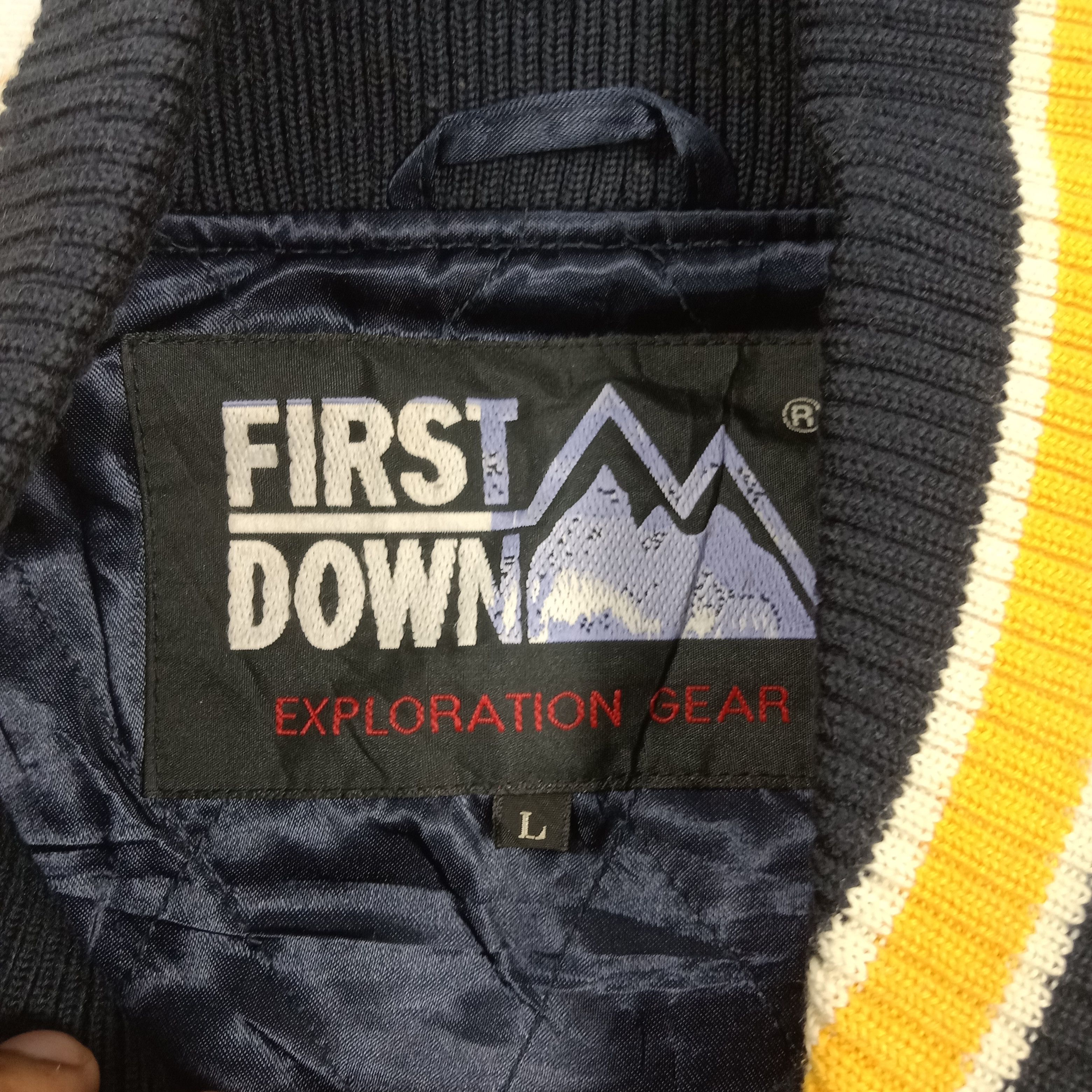 Vintage First Down Exploration American Varsity Jacket C91N34 Size US L / EU 52-54 / 3 - 5 Thumbnail
