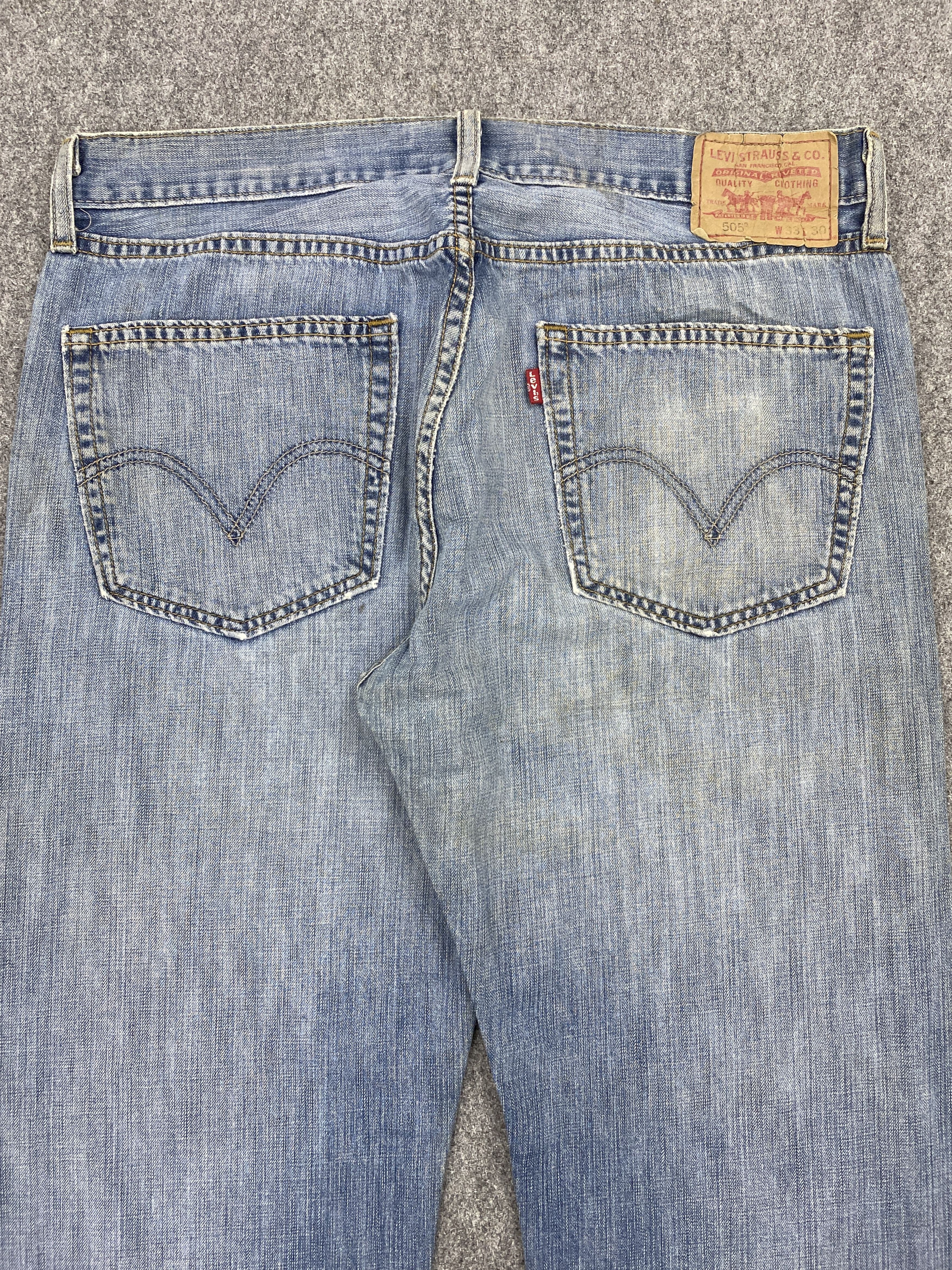 Levi's Vintage Levis 505 Faded Blue Jeans 33x29 S0040 Size US 33 - 4 Thumbnail