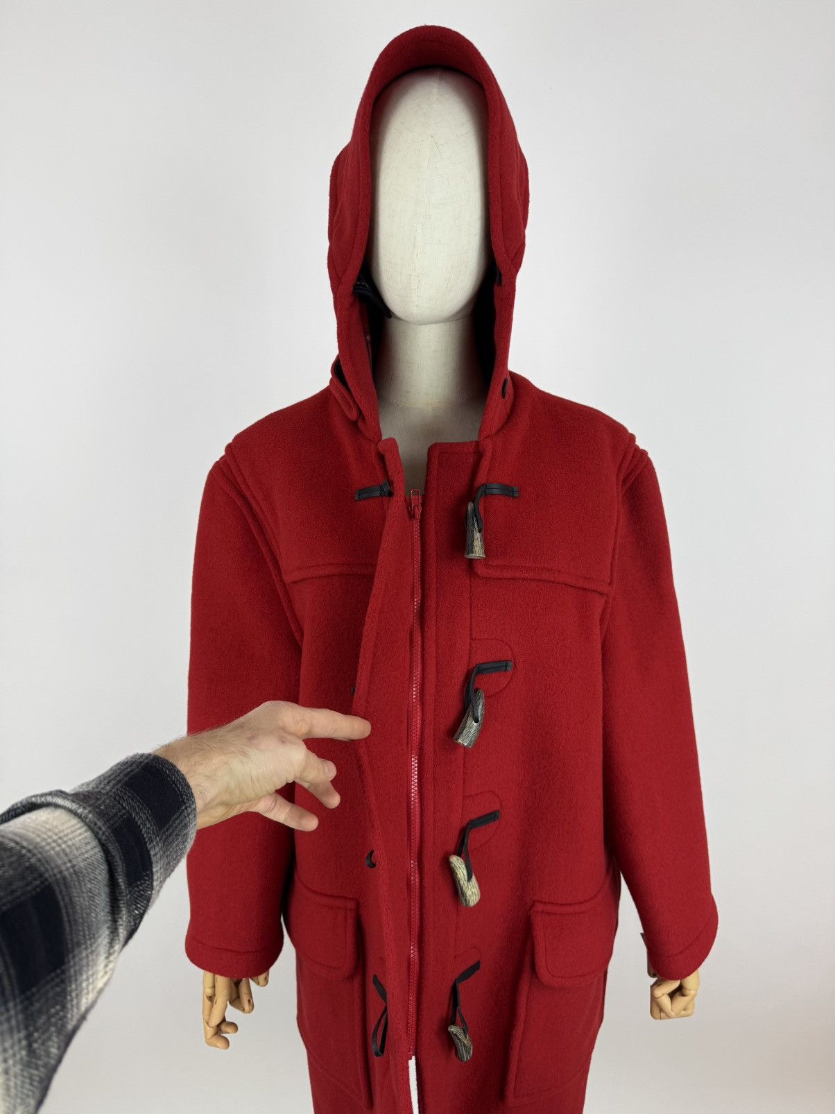 Original Montgomery Original Montgomery Duffle coat Women’s wool red hooded coat Size M / US 6-8 / IT 42-44 - 11 Thumbnail