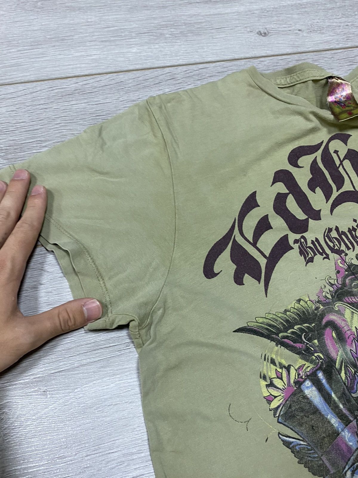Ed Hardy Ed hardy wolf 🐺 vintage big logo t-shirt roses, eagle, ship Size US S / EU 44-46 / 1 - 10 Thumbnail