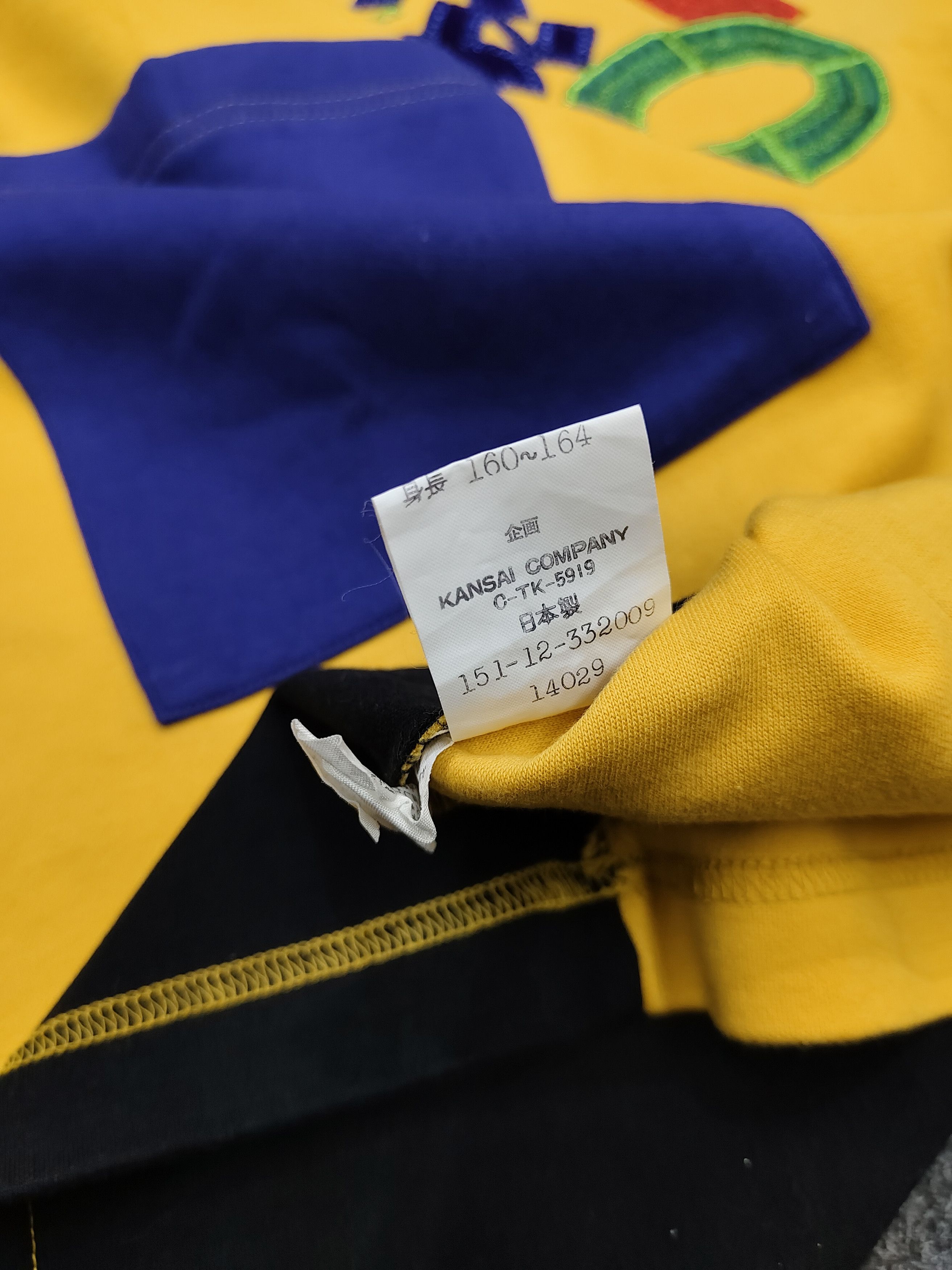 Kansai Yamamoto RARE 🇯🇵 Vtg 80s Kansai O2 Embroidered Spellout Sweatshirt Size US L / EU 52-54 / 3 - 8 Thumbnail