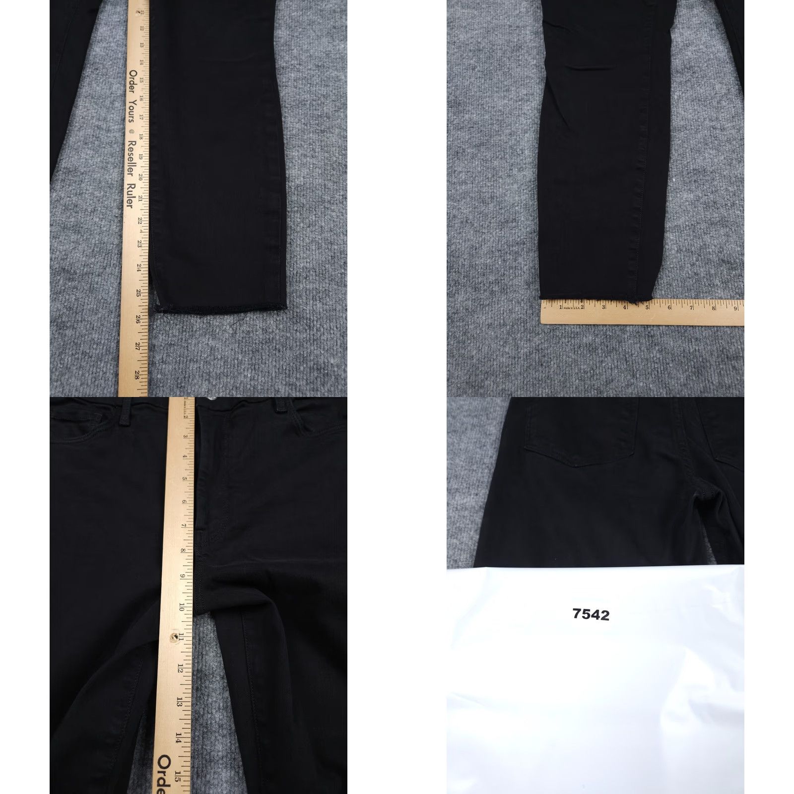 Frank & Eileen Frank & Eileen Sligo Jeans Pants Women's 30 Black Cotton Stretch Denim 5-Pocket Regular Skinny Jeans” Size 30" / US 8 / IT 44 - 8 Thumbnail