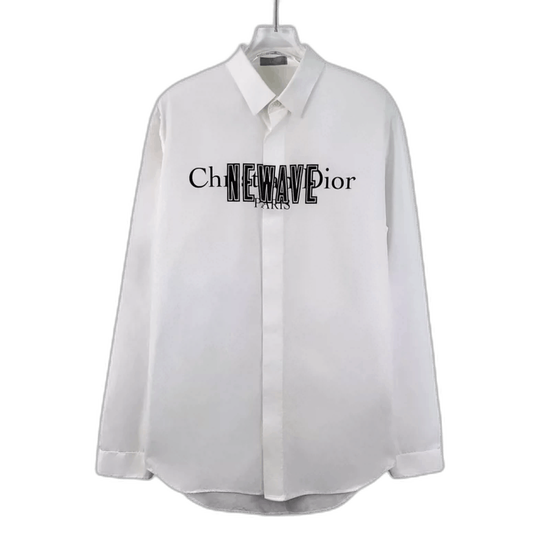 Dior White Cotton Long Sleeve Shirt-2505