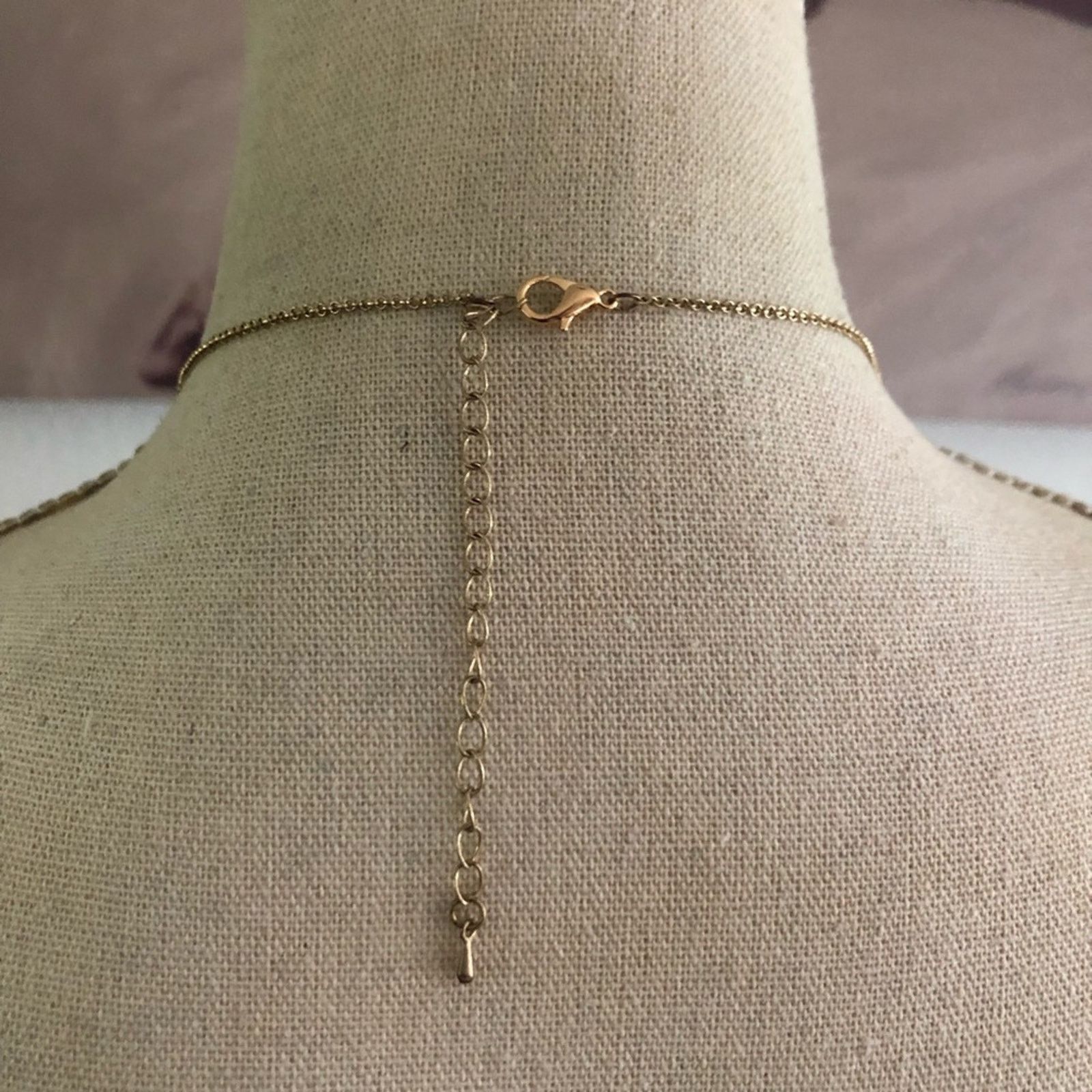 Jewelry Elegant opalescent bead gold bar long length necklace Size ONE SIZE - 4 Thumbnail