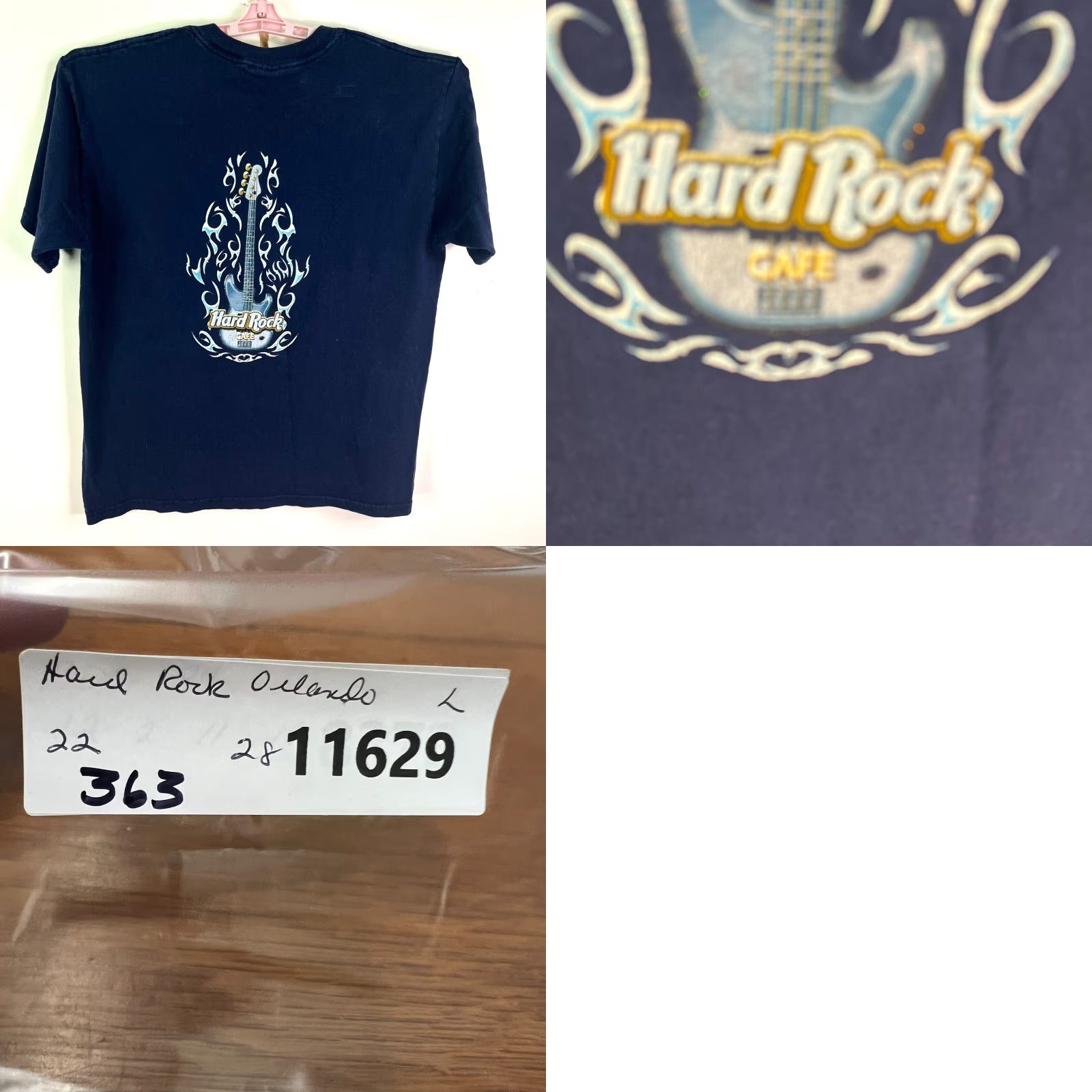 Hard Rock Cafe Hard Rock Café Orlando FL T Shoirt Mens Size L Blue Size US L / EU 52-54 / 3 - 8 Thumbnail
