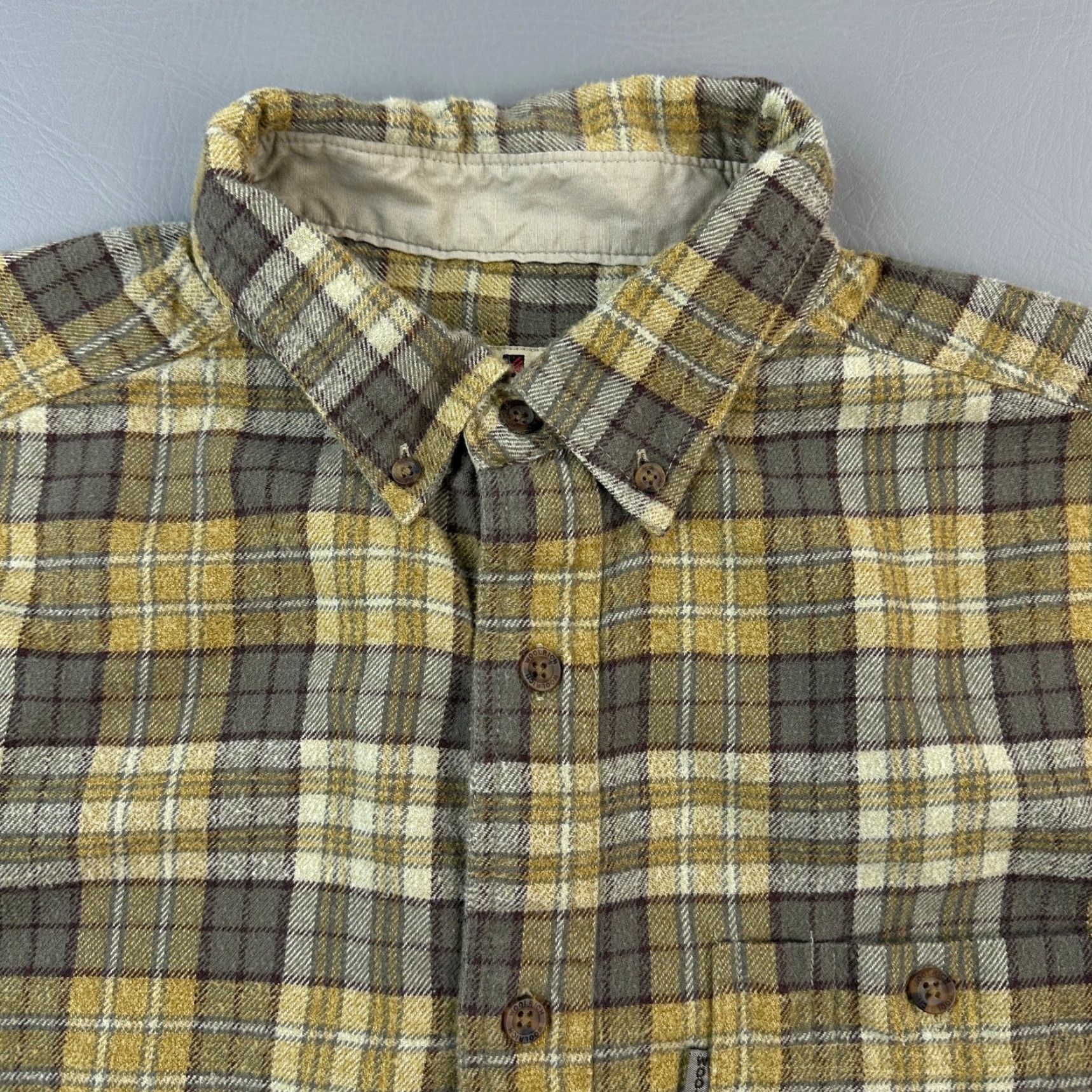 Vintage Woolrich Shirt Mens XL Dark Shale Plaid Flannel Long Sleeve Outdoor Hiking Work Shirt Mens XL Dark Shale Plaid Flannel Long Sleeve Outdoor Hiking Work Size US XL / EU 56 / 4 - 7 Thumbnail