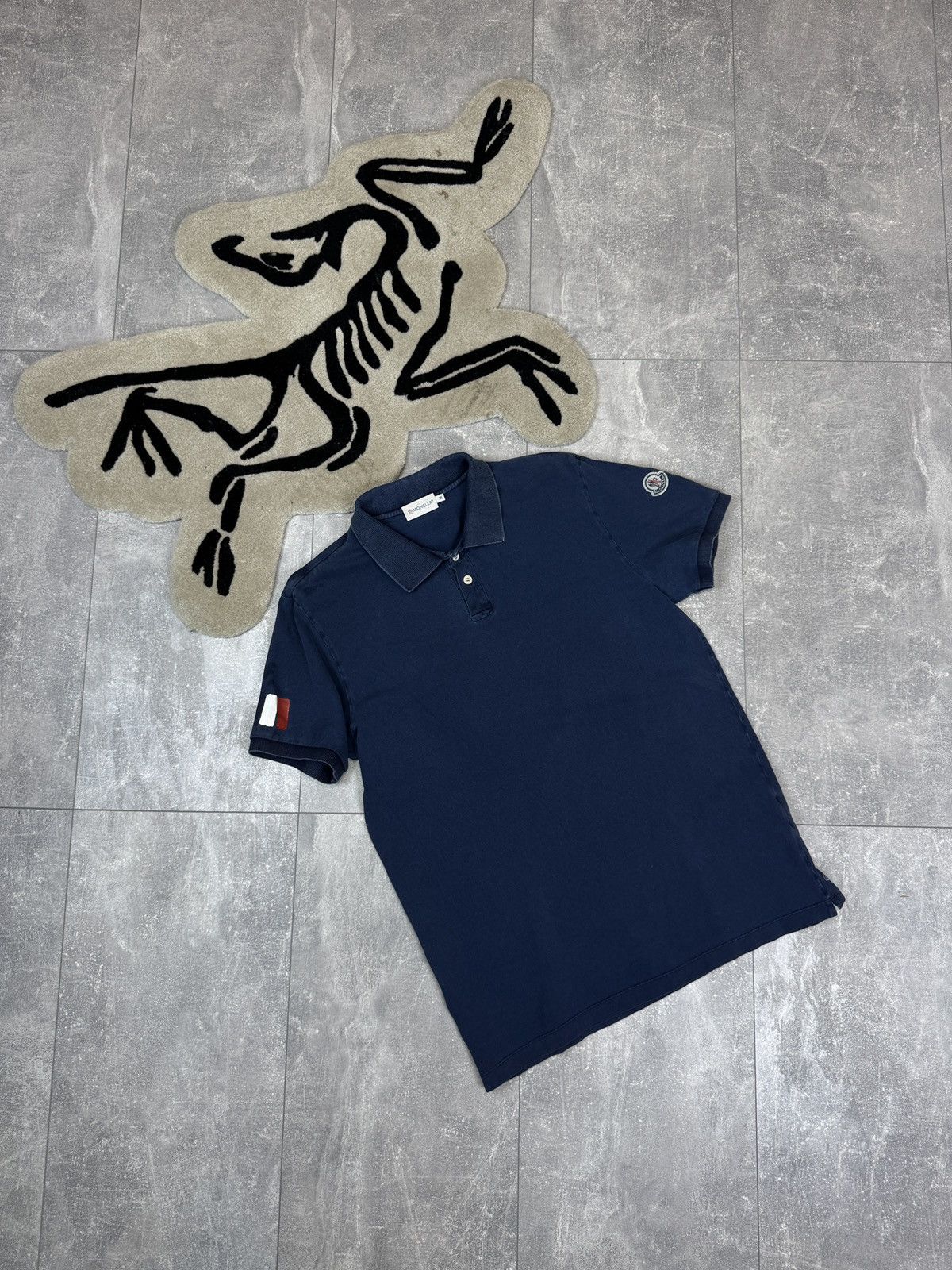 Moncler Mens Vintage Moncler polos garment dye luxury T-shirt tee Size US M / EU 48-50 / 2 - 1 Thumbnail