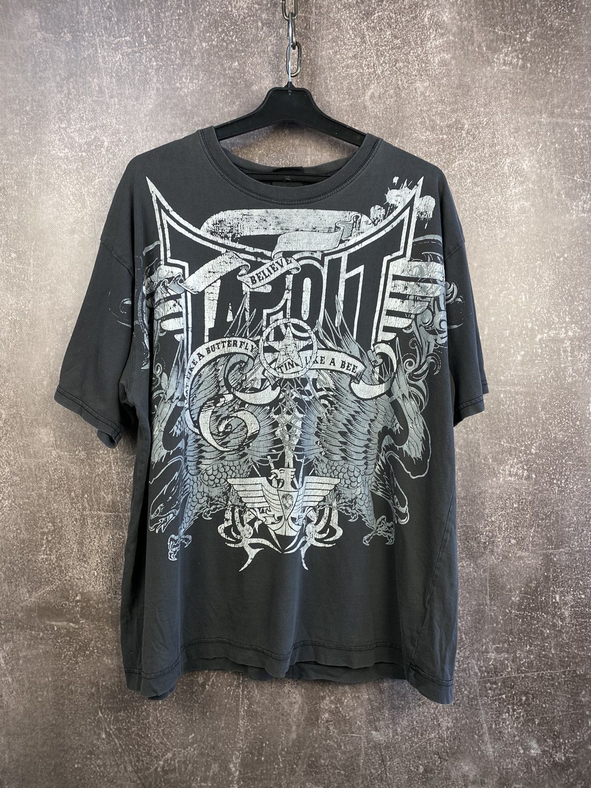 Affliction × Tapout Vintage tapout t shirt big logo affliction tee Size US XL / EU 56 / 4 - 1 Thumbnail
