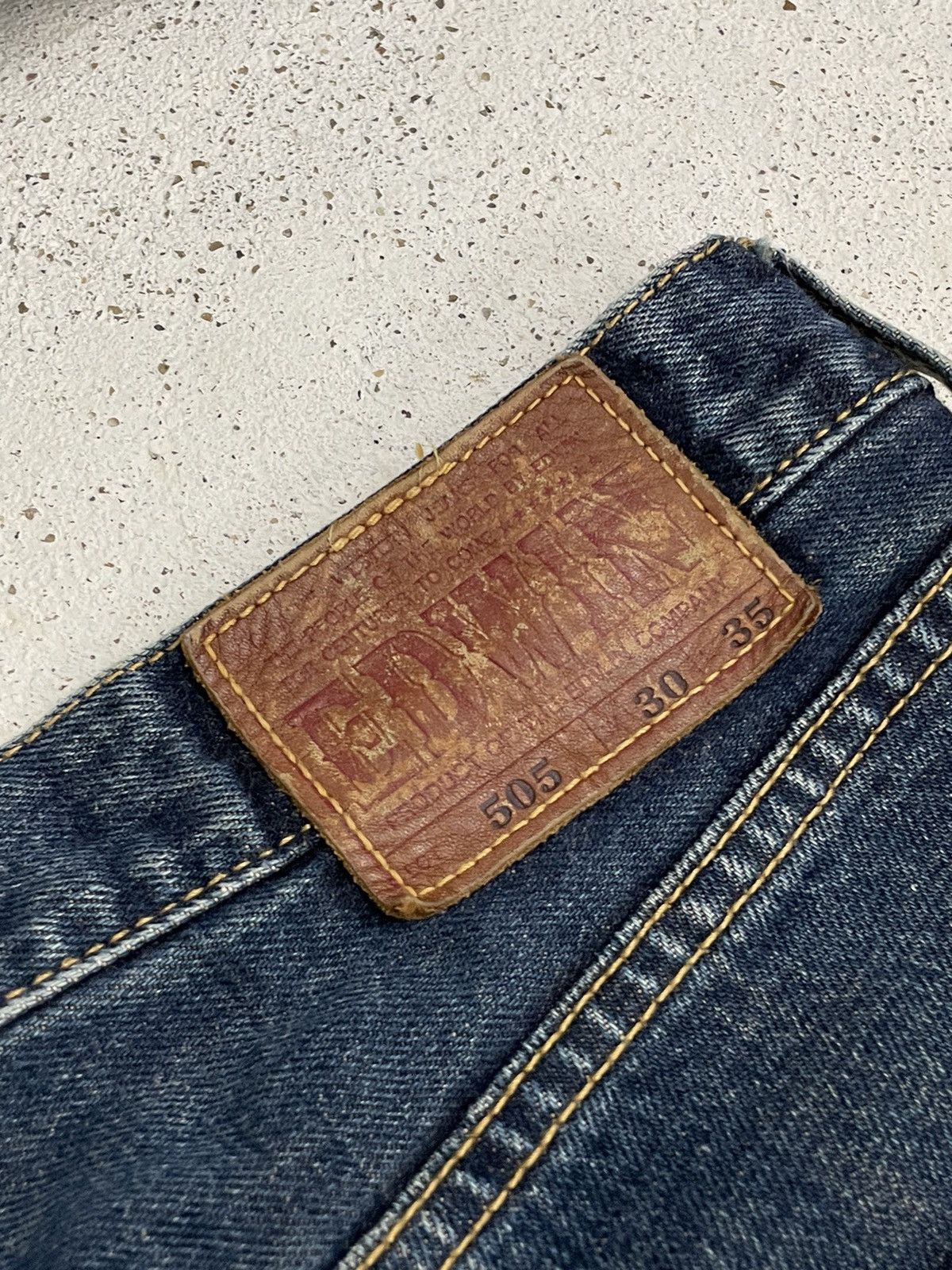 Edwin Edwin 505 Vintage Selvedge Indigo Loose Denim Pants Size US 30 / EU 46 - 18 Thumbnail
