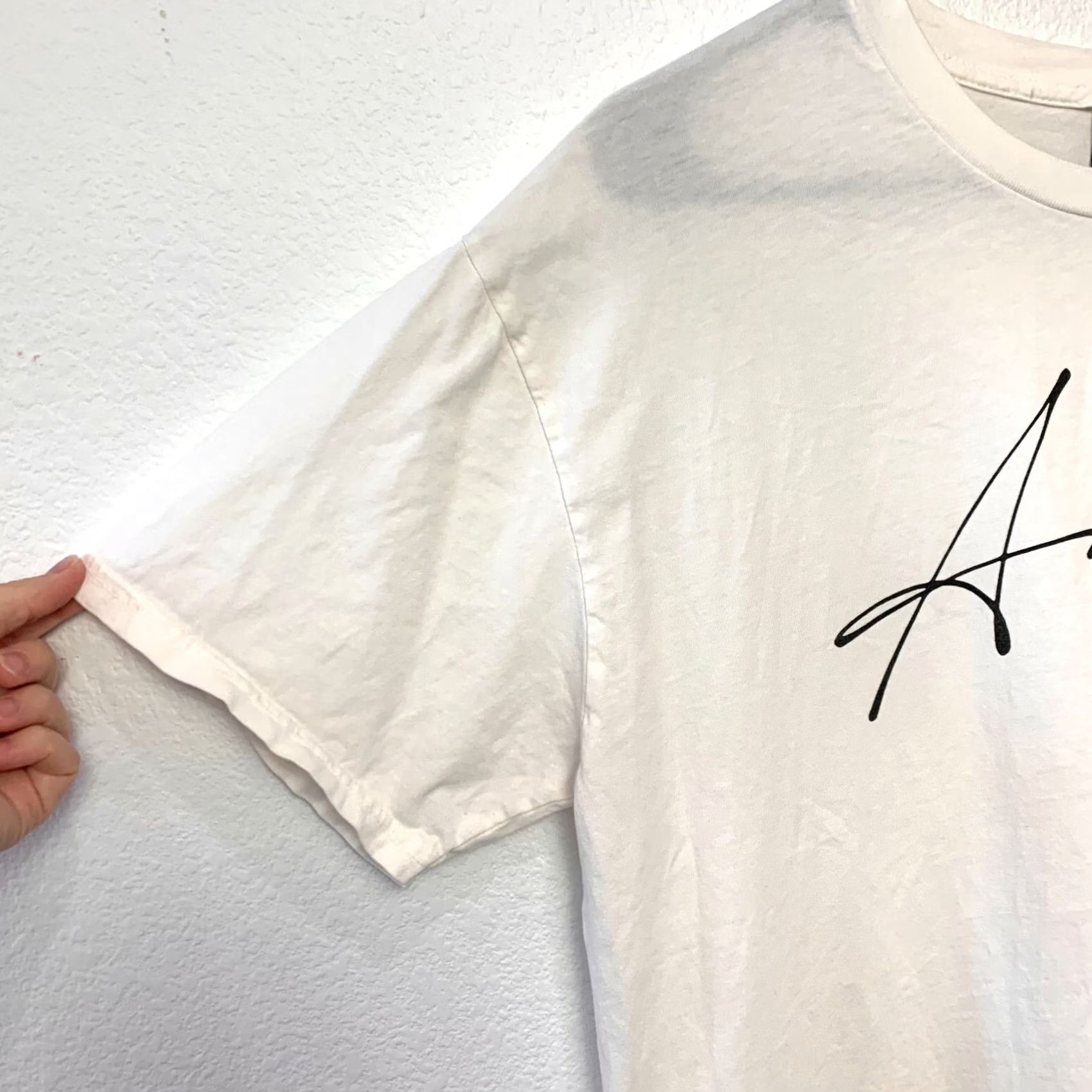 Vintage Oat Collective America Est. 1776 White Black Tee T-Shirt Womens Large Size L / US 10 / IT 46 - 2 Thumbnail