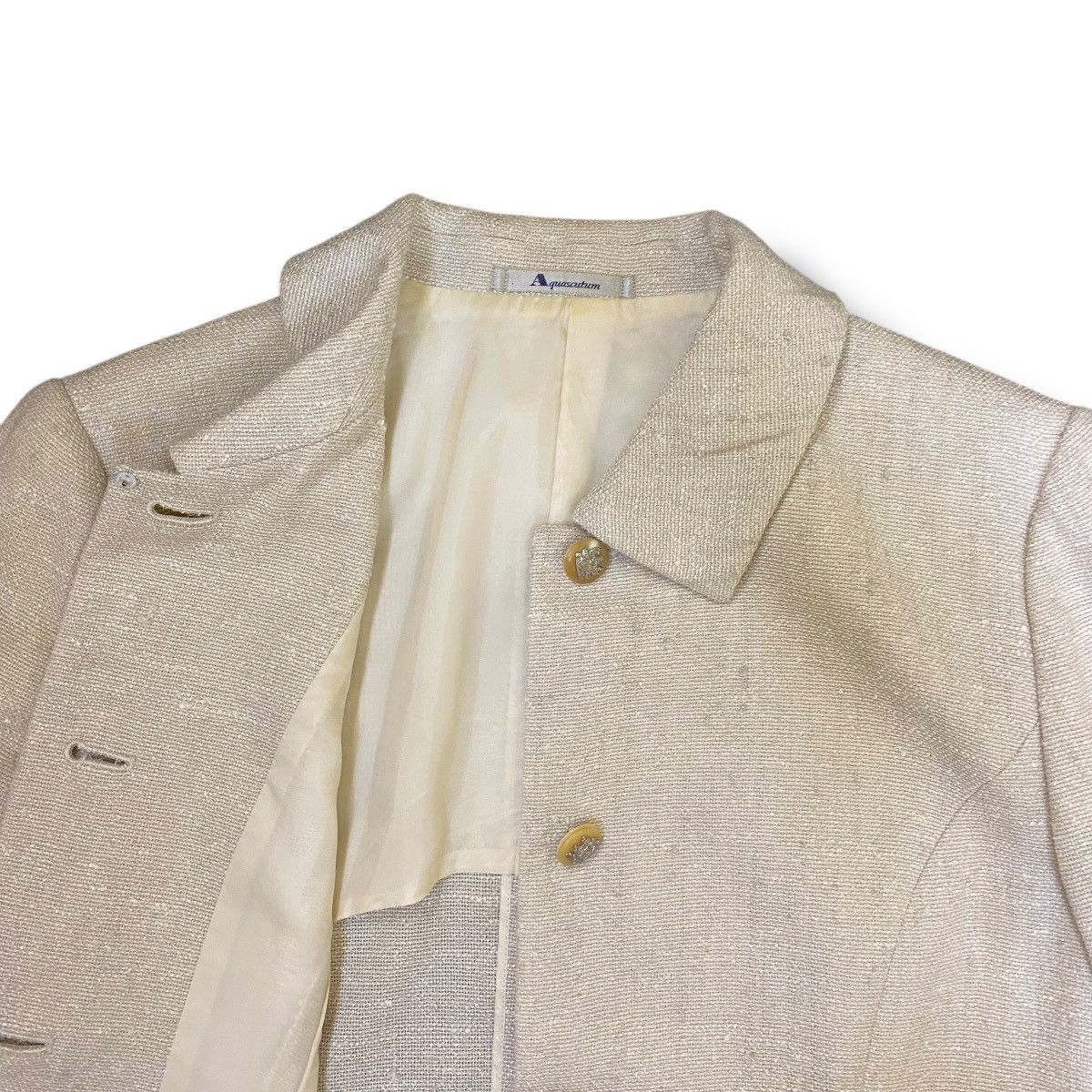 Aquascutum Aquascutum Tweed Linen Blazer Size M / US 6-8 / IT 42-44 - 7 Thumbnail