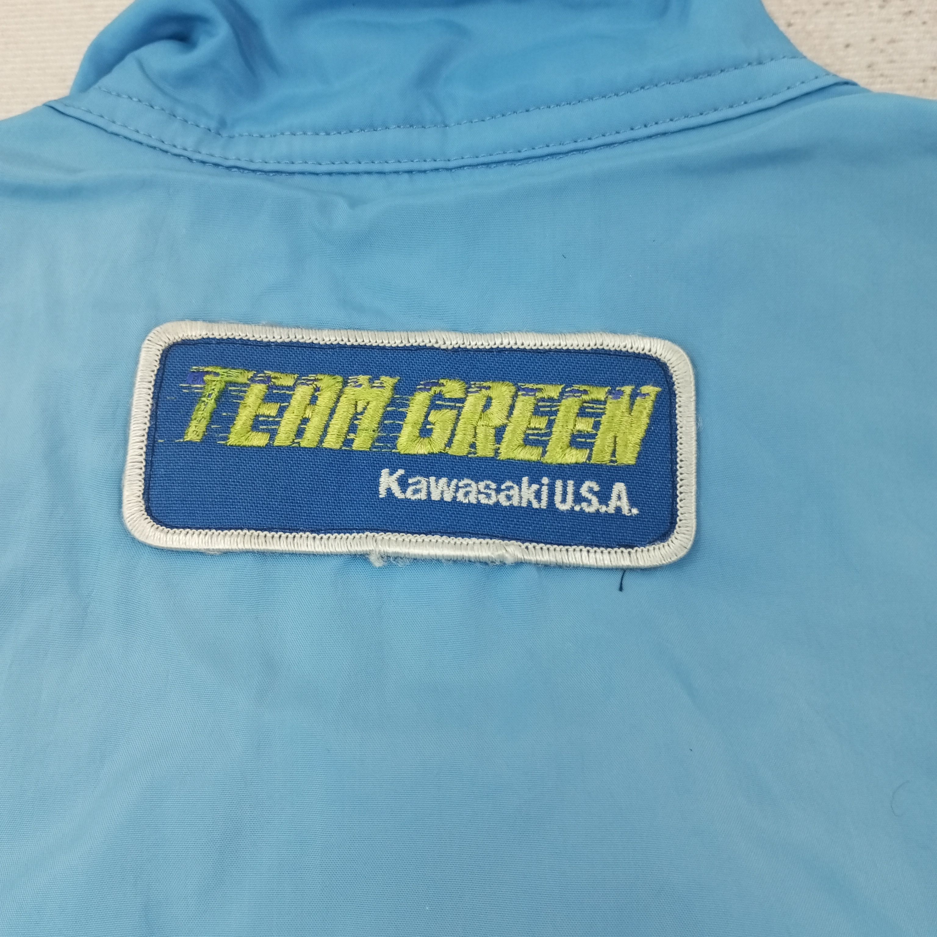 Vintage Kushitani Team Green Kawasaki Jacket c234n19 Size US L / EU 52-54 / 3 - 4 Thumbnail