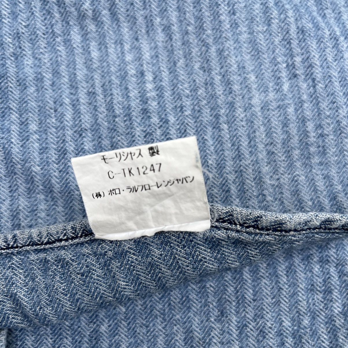 RRL Ralph Lauren RARE‼️ Vintage 90s RRL HBT Denim Workshirt Western Workwear Size US M / EU 48-50 / 2 - 10 Thumbnail
