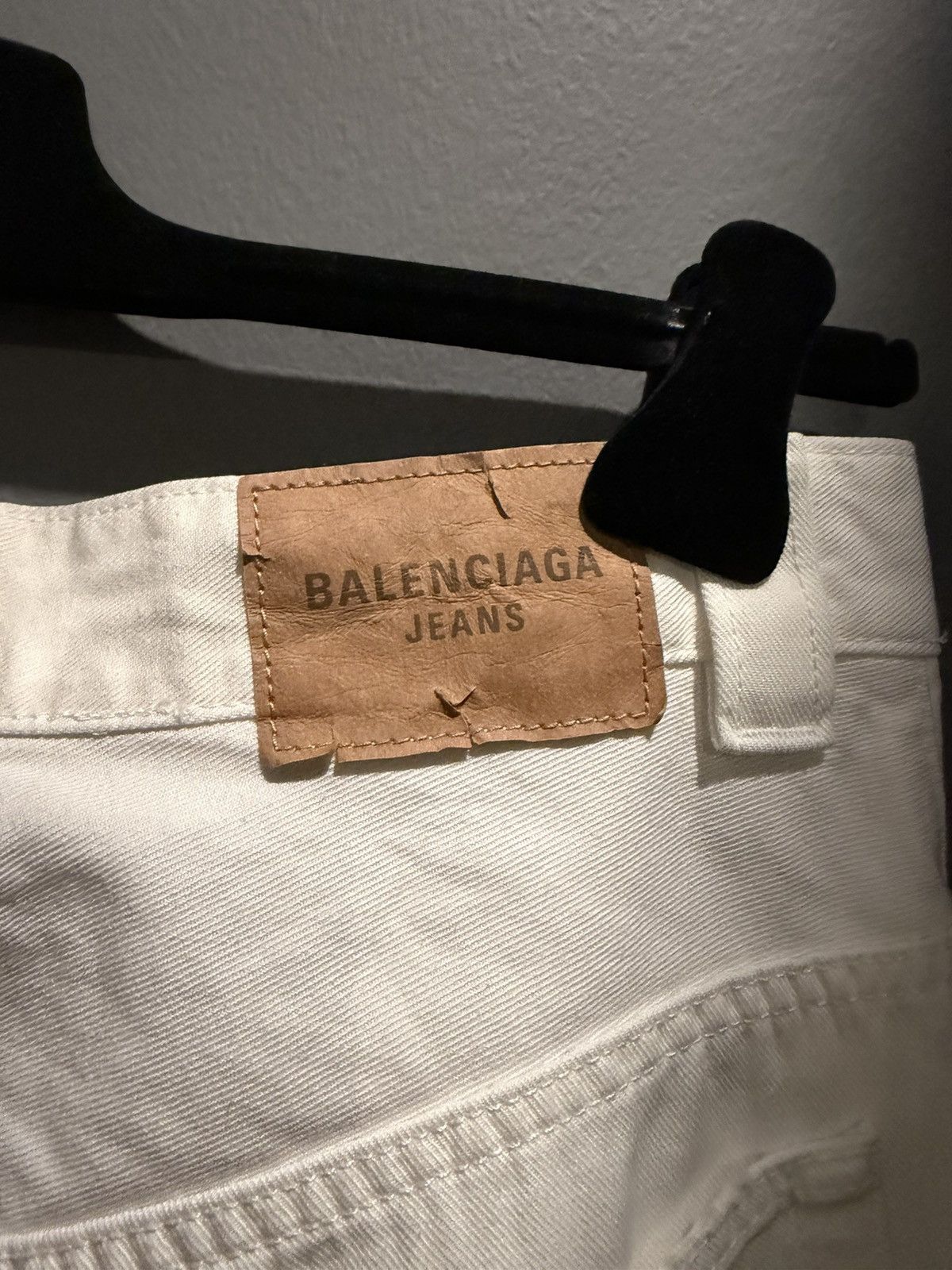 Balenciaga Balenciaga Distressed White Denim Size US 30 / EU 46 - 3 Thumbnail