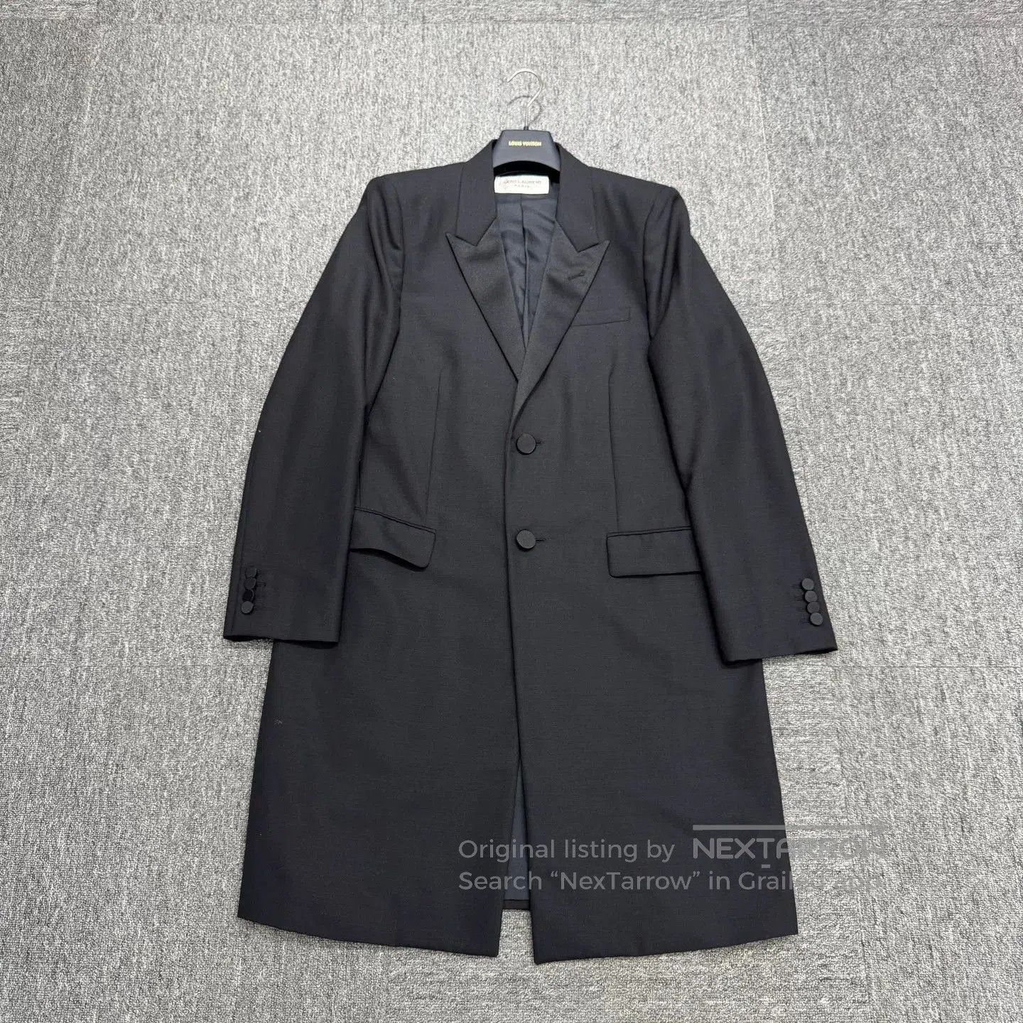 Moncler black wool coat for men. Size US XXL / EU 58 / 5 - 1 Thumbnail
