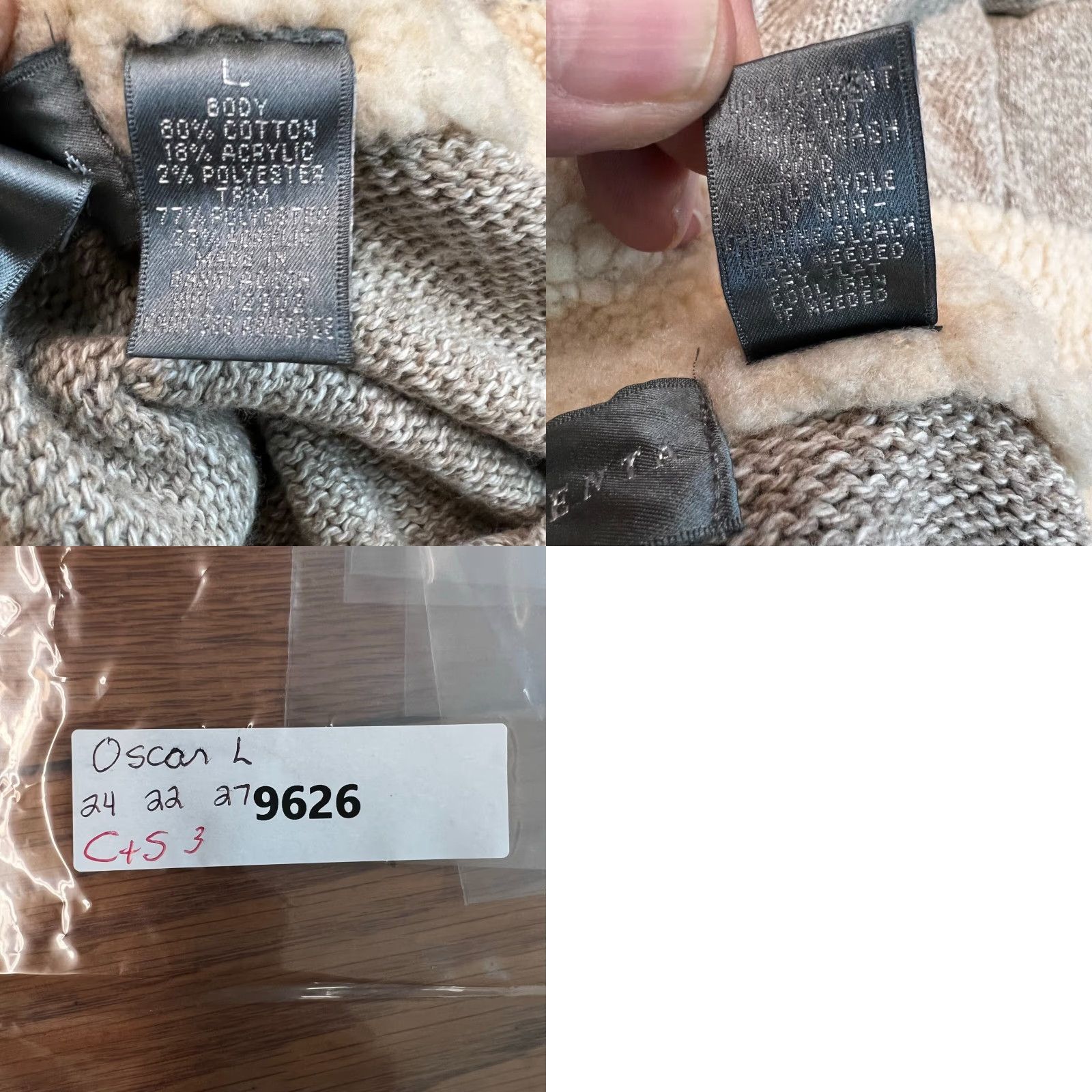 Oscar De La Renta Oscar de la Renta Kitts Twisted Tan Quarter Zip Pullover Mens L Knit Sweater 90s Classic Designer Brown 1/4 Zip Mens Size L Size US L / EU 52-54 / 3 - 8 Thumbnail