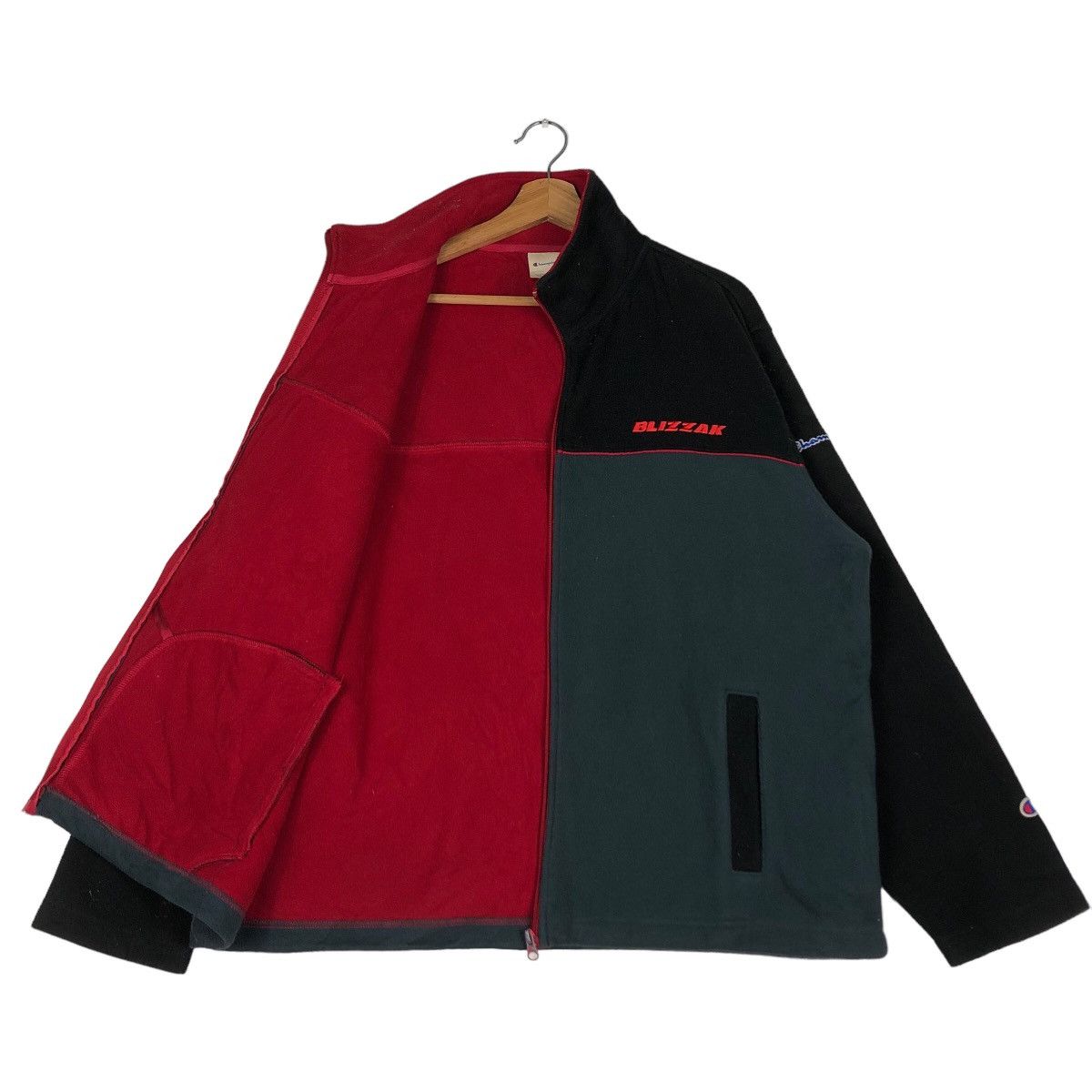 Champion 🔥Vtg Fleece Jacket Worker Champion Blizzak Racing Sports Size US M / EU 48-50 / 2 - 9 Thumbnail