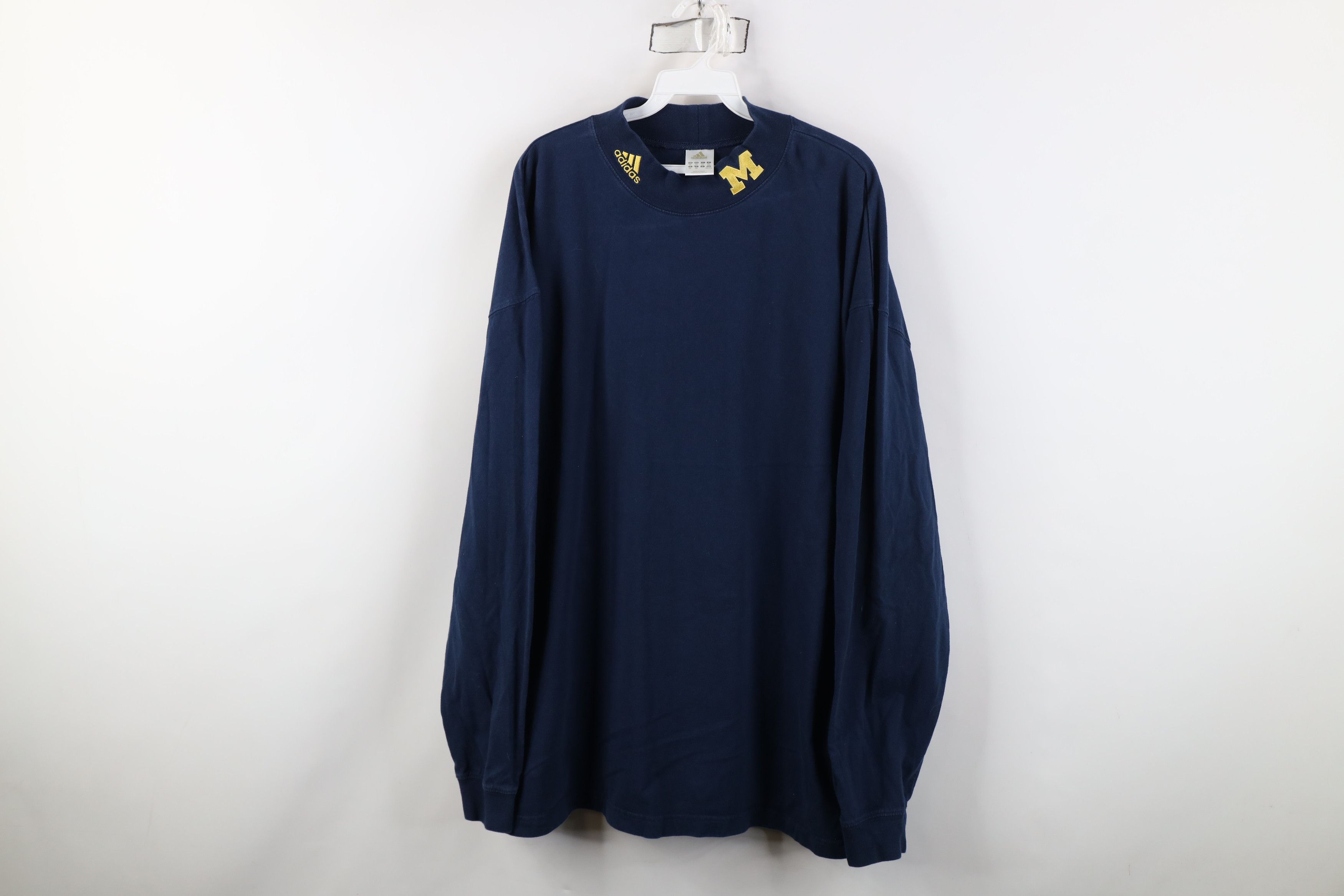 Adidas Vintage Adidas University of Michigan Long Sleeve T-Shirt Size US XXL / EU 58 / 5 - 1 Thumbnail