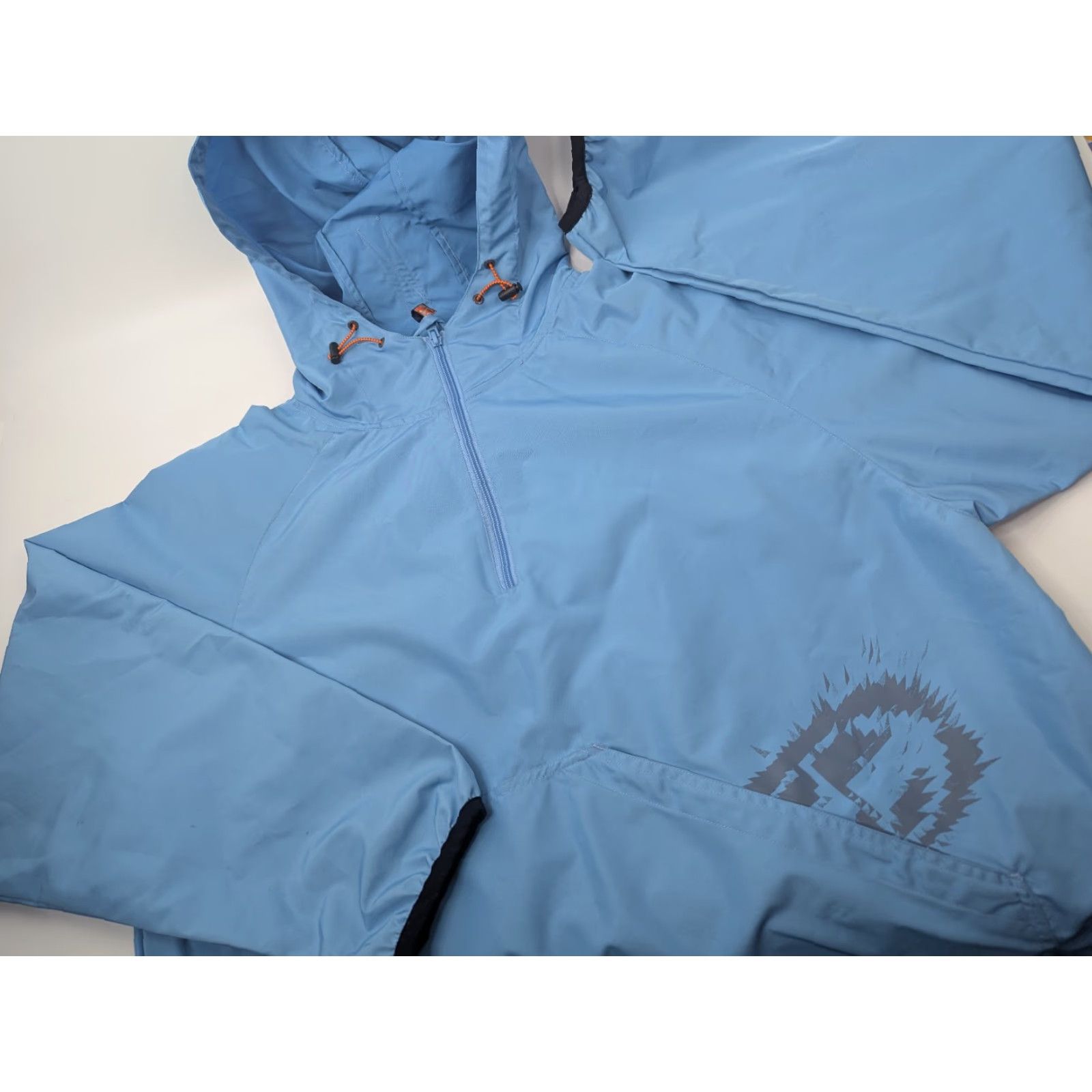 Vintage Vintage Split Windbreaker Jacket Front Pouch Men's XL Blue Size US XL / EU 56 / 4 - 2 Thumbnail