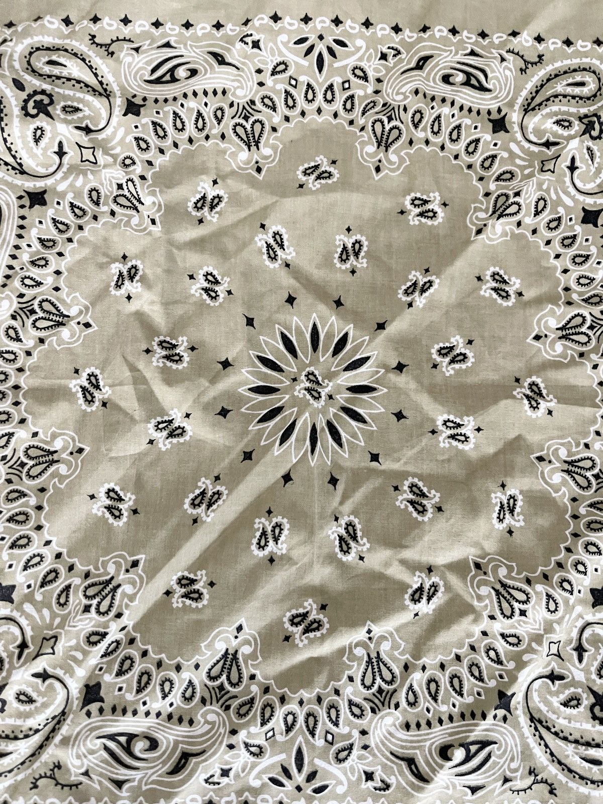 Other STEAL! 2000s Beige Tan Paisley Bandana Size ONE SIZE - 2 Thumbnail