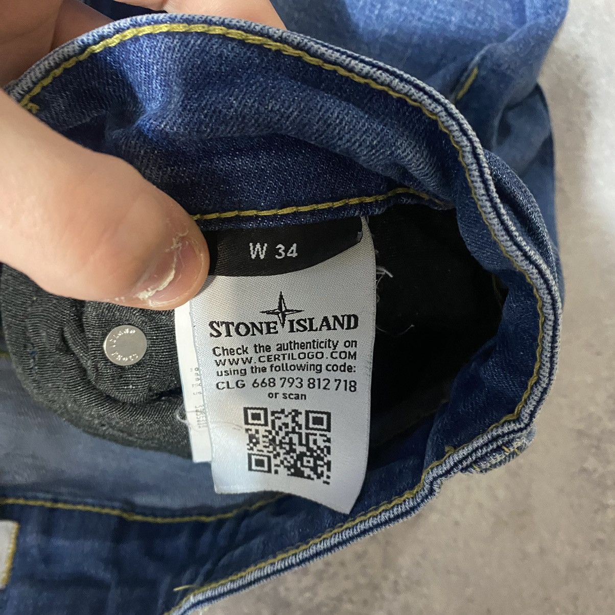 Stone Island Vintage Stone Island Jeans Patch Pocket Straight Fit Casual Size US 34 / EU 50 - 10 Thumbnail