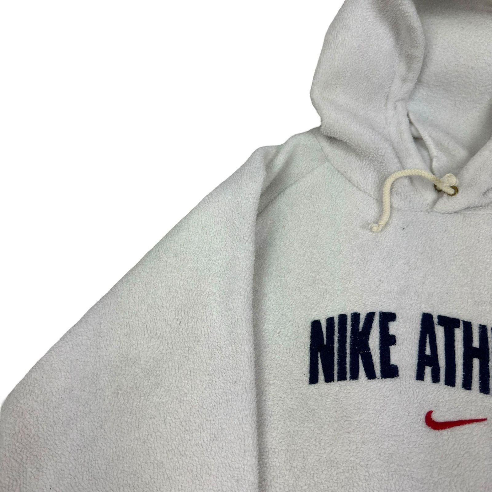 Nike Vintage Nike Mens Swoosh Athletic Pullover Fleece Hoodie Size US S / EU 44-46 / 1 - 2 Thumbnail