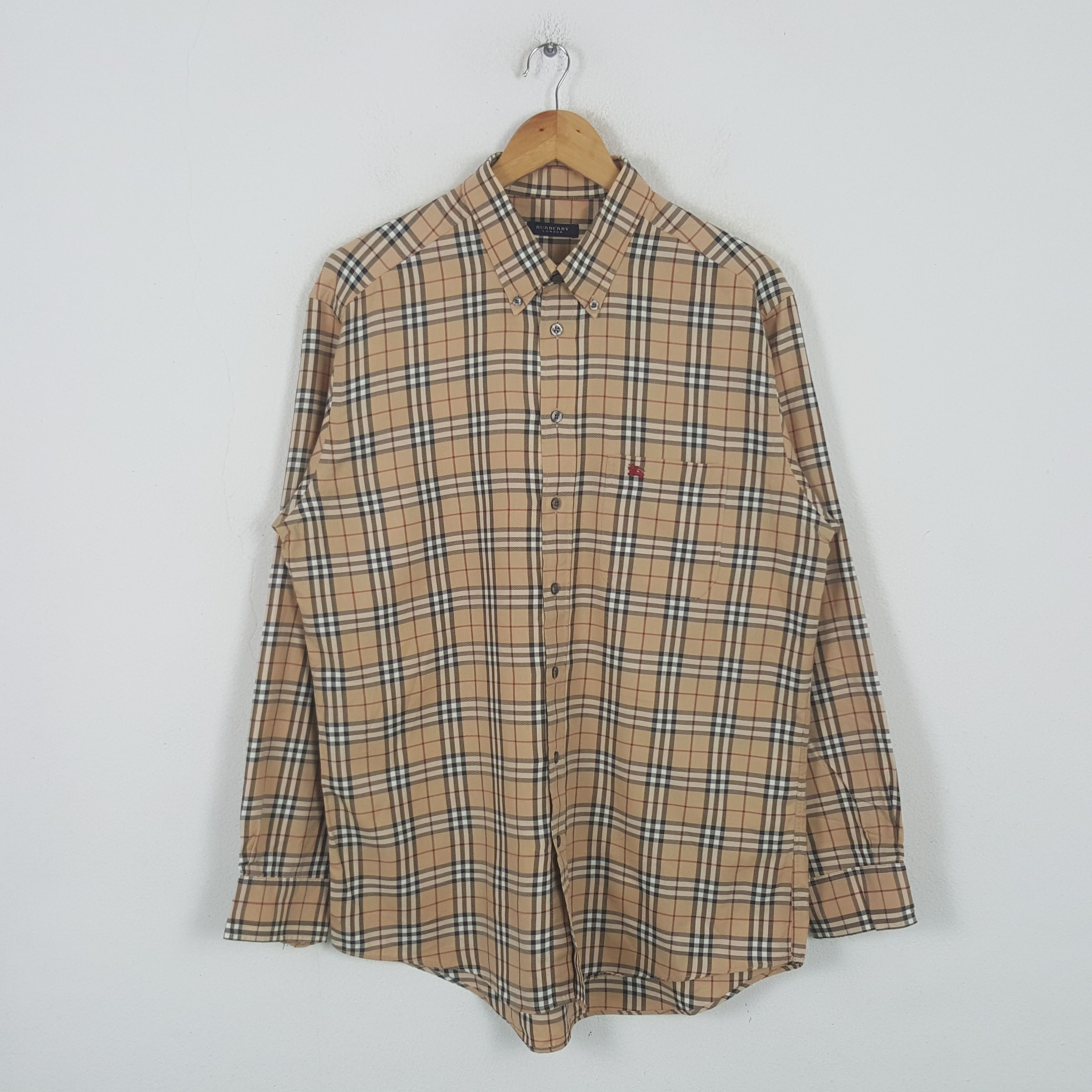 Burberry Vintage Burberry London Designer Shirt Button Up RR12 Size US XL / EU 56 / 4 - 1 Thumbnail