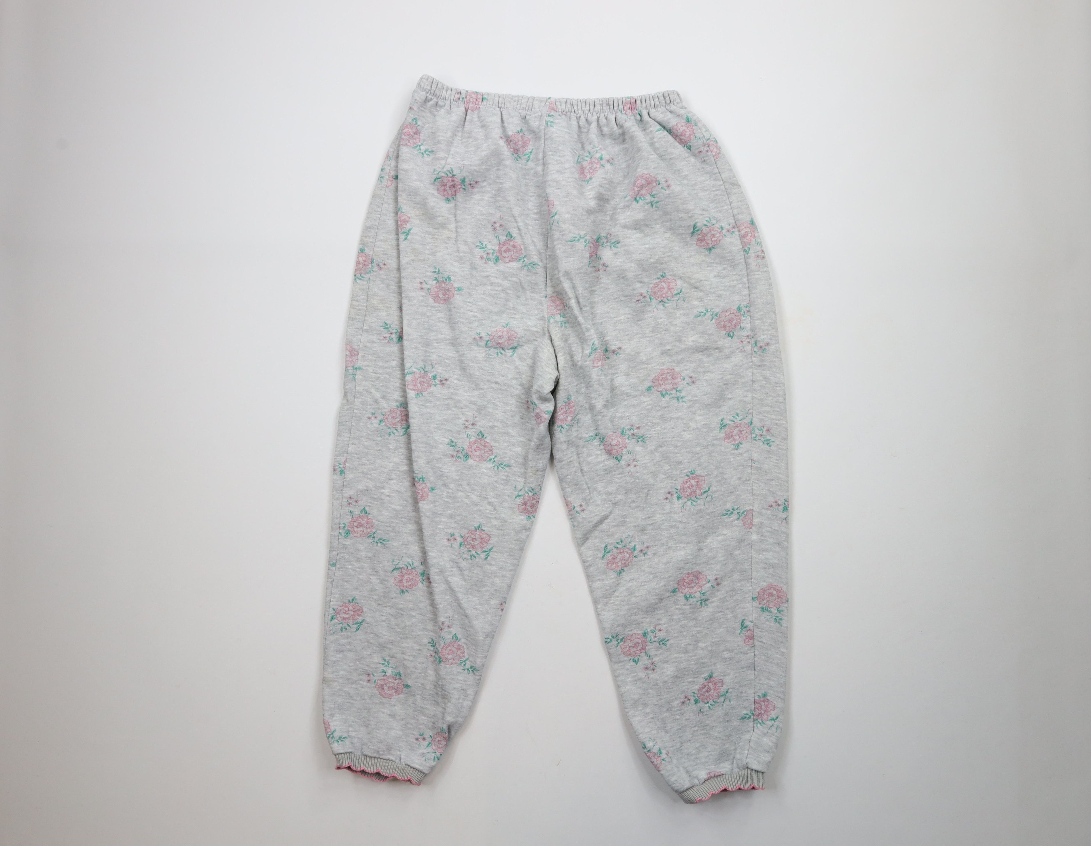 Vintage Vintage 90s Country Primitive Rose Flower Sweatpants Joggers Size 28" / US 6 / IT 42 - 10 Thumbnail