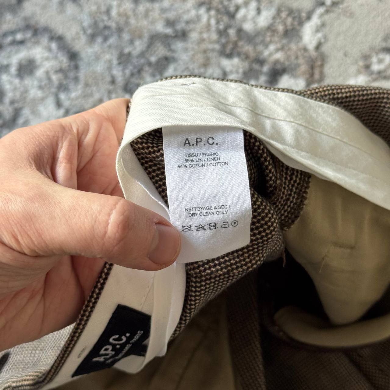 A.P.C. A.P.C. Paris New Standard Linen Brown Straight Pants Size US 34 / EU 50 - 6 Thumbnail