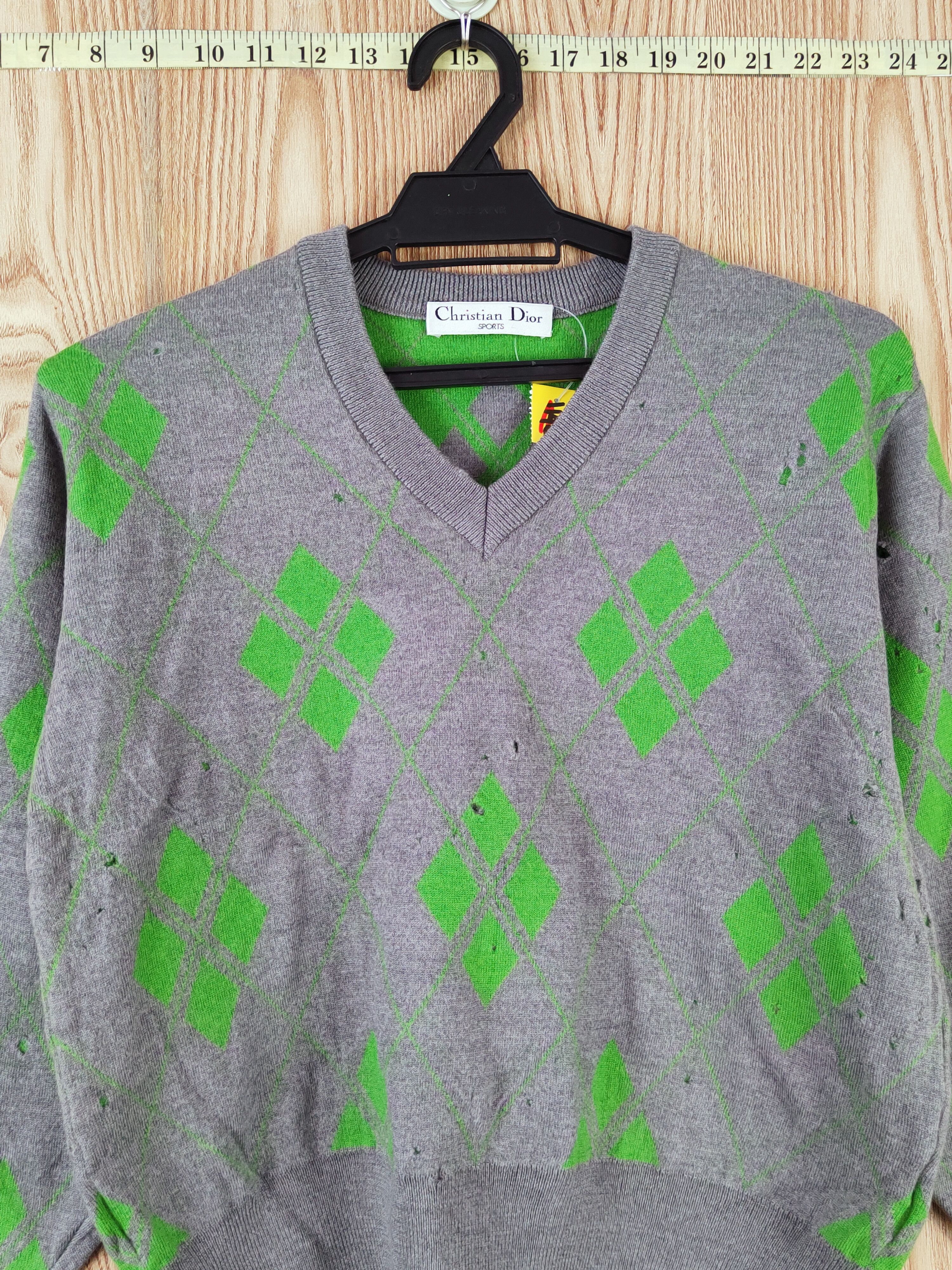 Christian Dior Monsieur Christian Dior Sports ripped Knitwear Sweatshirts #W740 Size S / US 4 / IT 40 - 2 Thumbnail