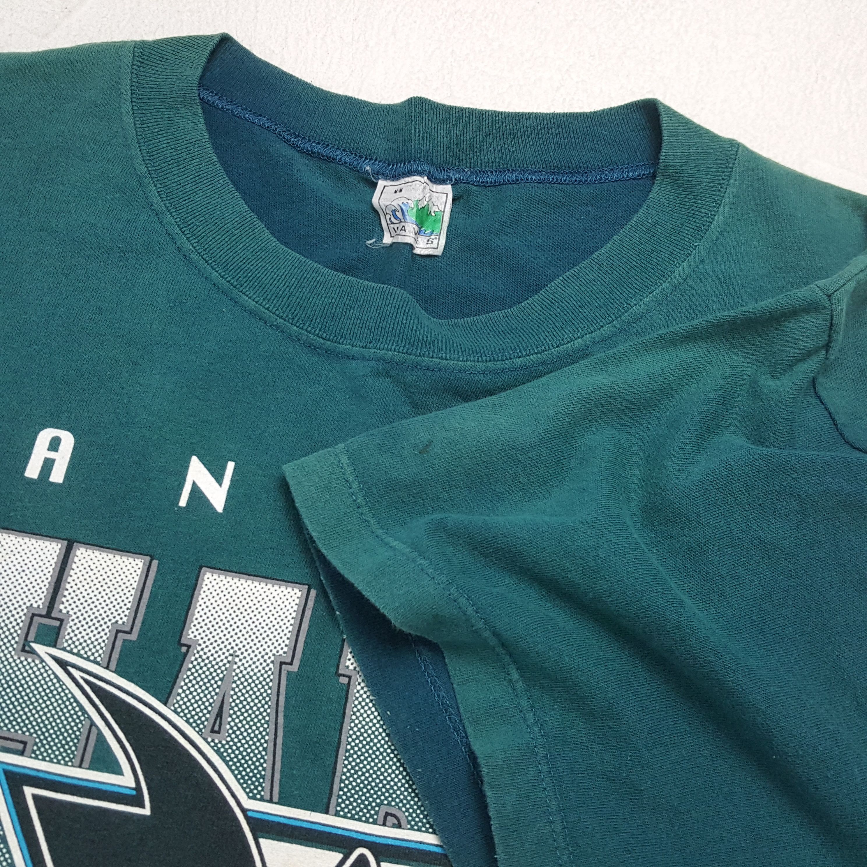 NHL × Vintage SAN JOSE SHARKS Team NHL Ice Hockey Tshirt Size US M / EU 48-50 / 2 - 6 Thumbnail